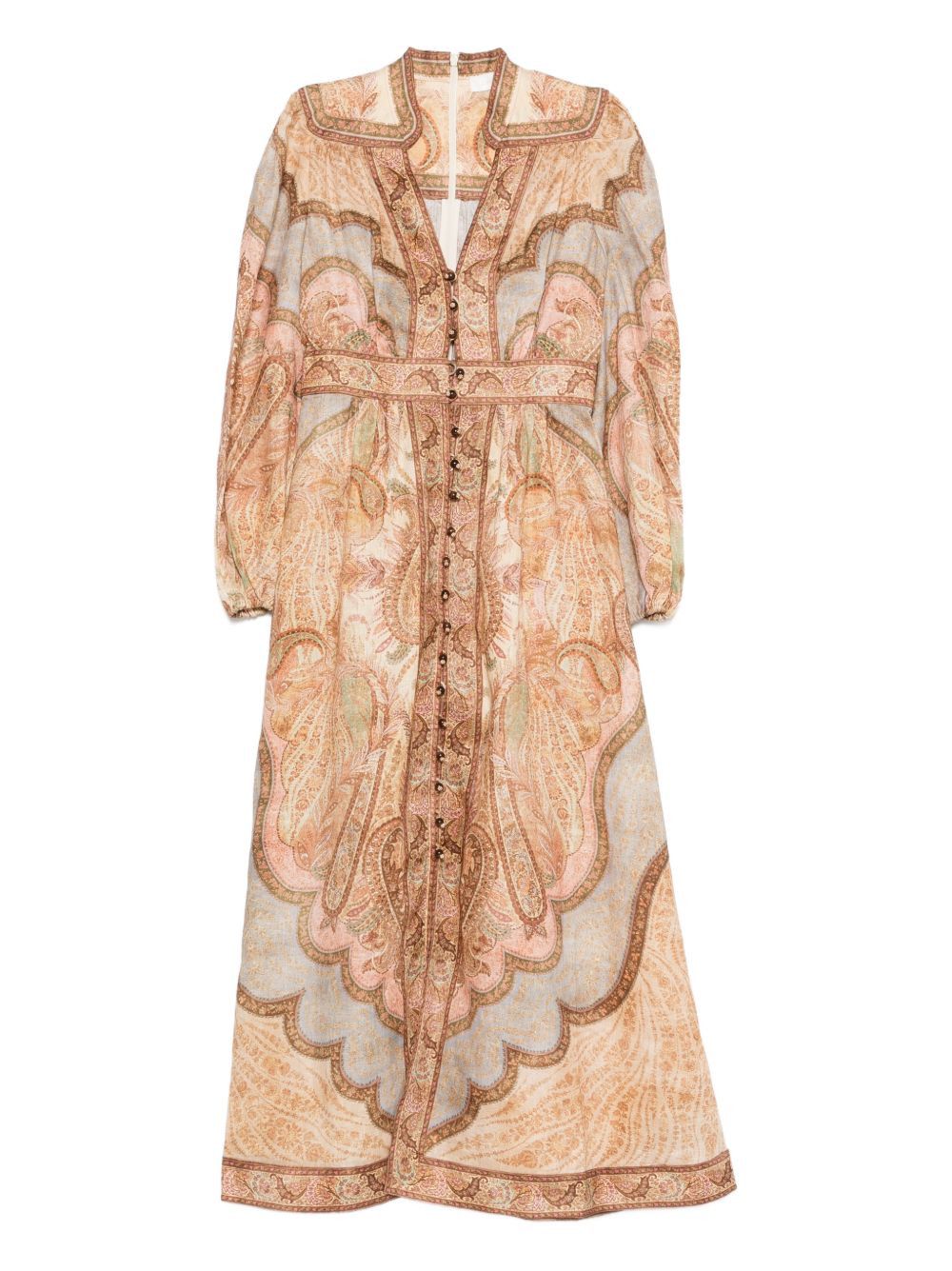 WANDERLUST LINEN MIDI DRESS