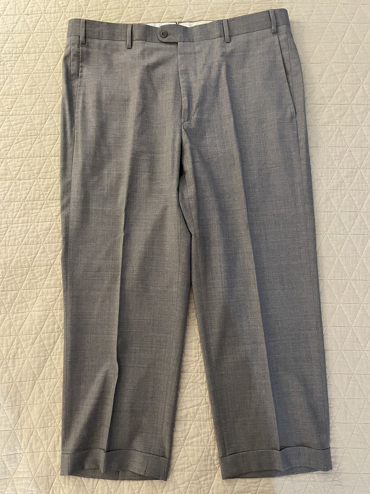 Zanella 'Todd' Super 120's Wool Serge Tropical Weight Trouser Size 38R - 8 Thumbnail