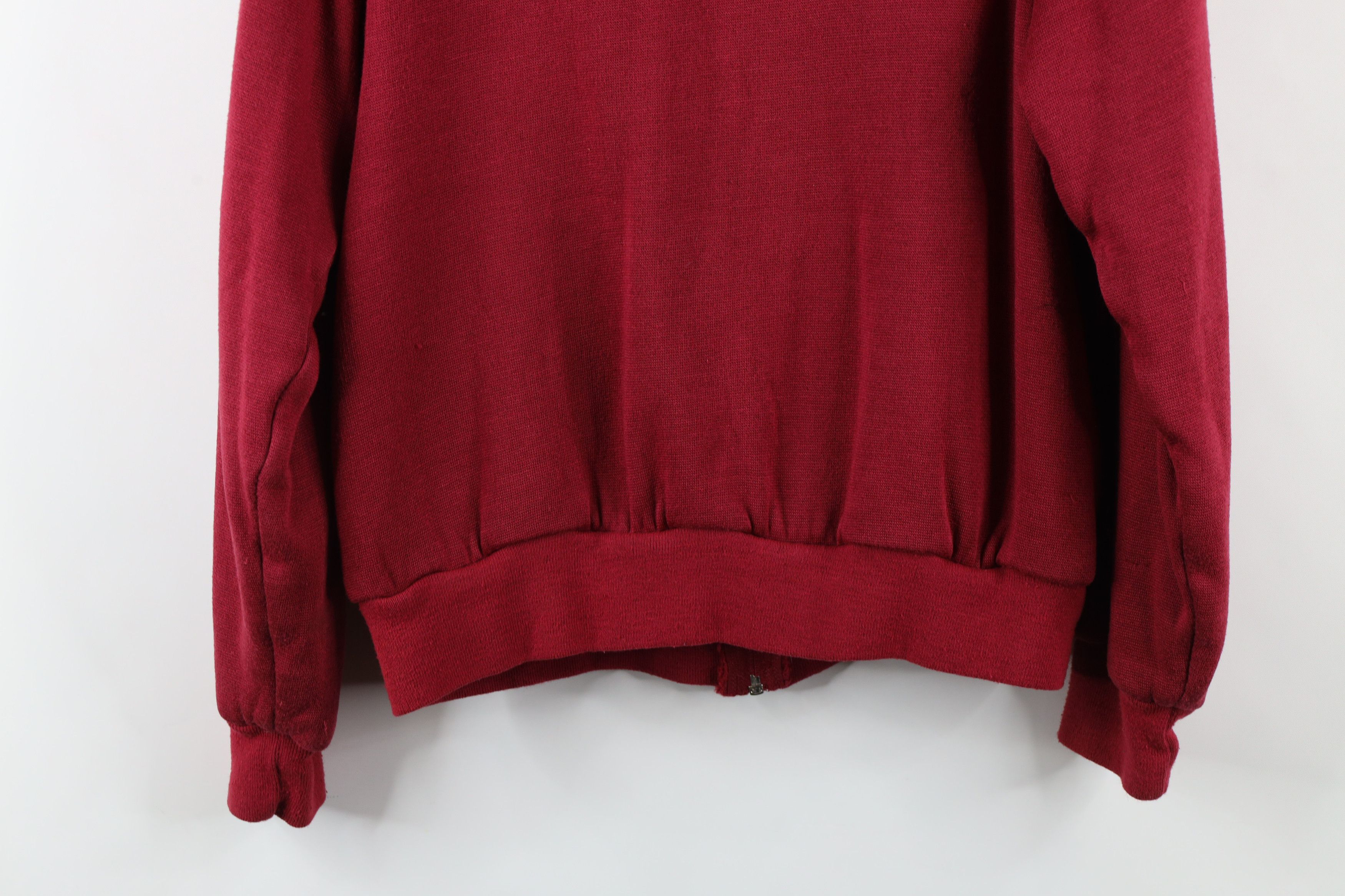Vintage Vintage 90s Streetwear Waffle Knit Lined Full Zip Hoodie Size US M / EU 48-50 / 2 - 14 Thumbnail
