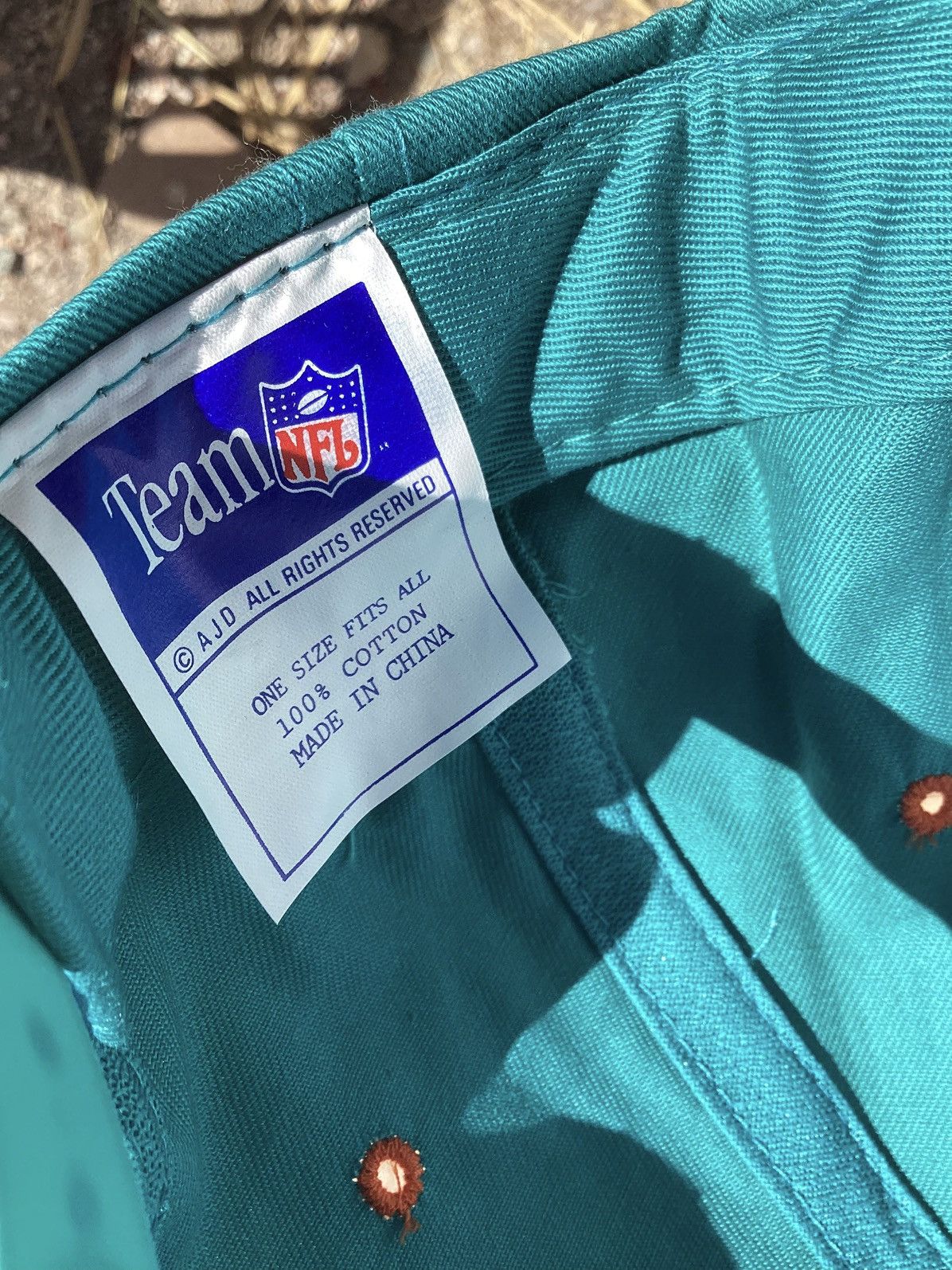 Other Vintage 90s Miami dolphins team nfl AJD snapbck NWT hat Size ONE SIZE - 5 Thumbnail