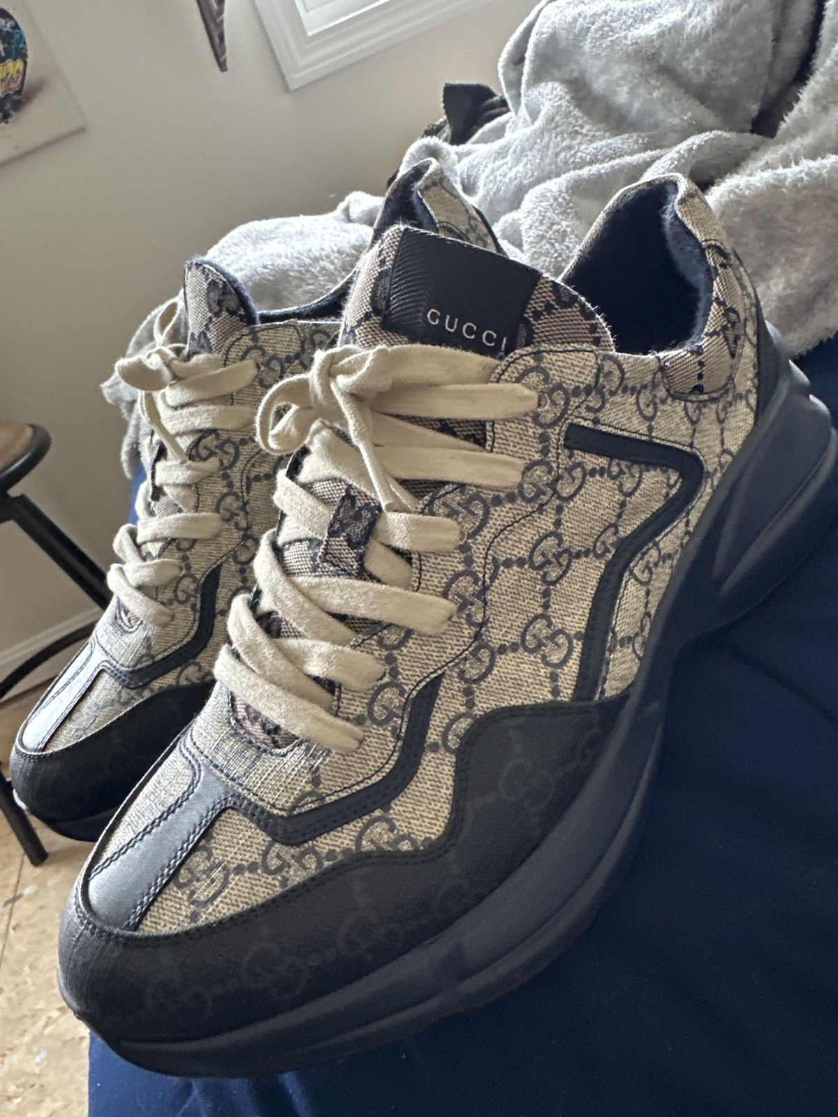 Gucci men’s gucci rhyton sneakers Size US 9 / EU 42 - 1 Thumbnail