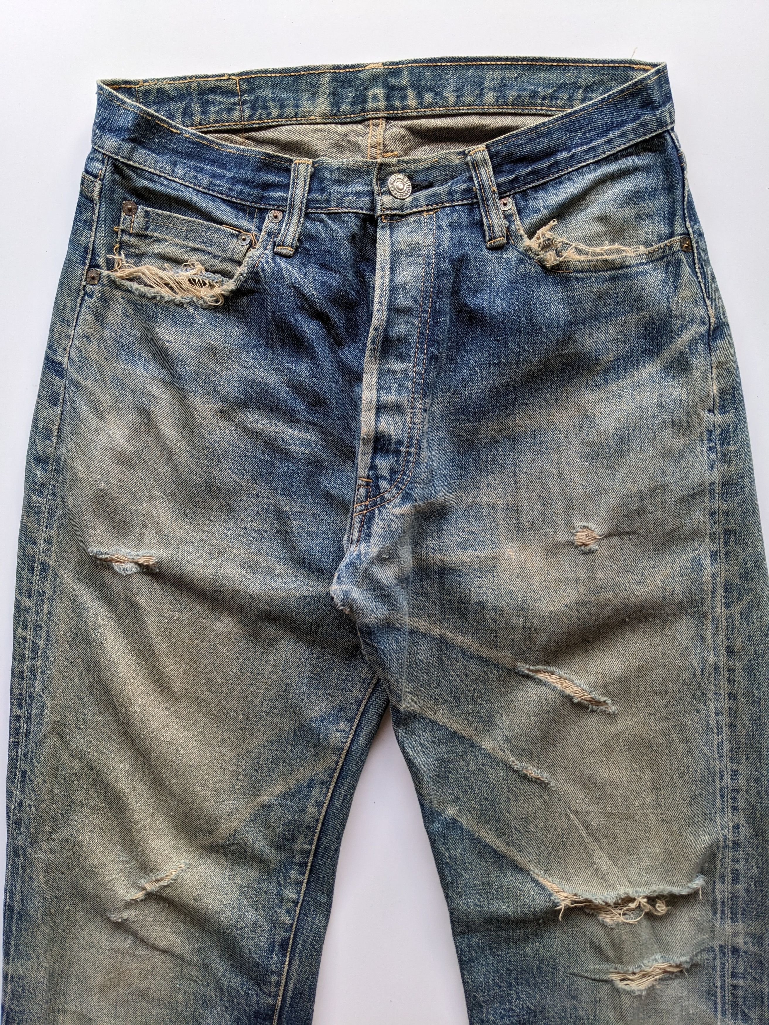 Japanese Brand Go West mudwash distressed selvedge jeans Size US 30 / EU 46 - 3 Thumbnail