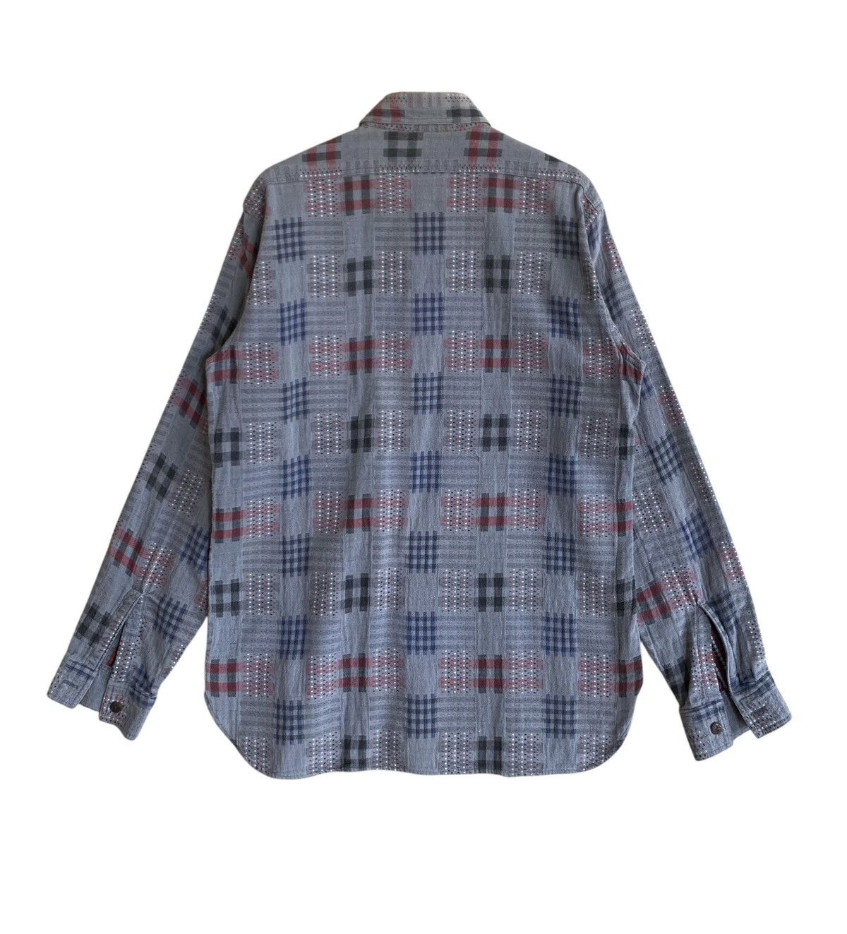 Sugar Cane Vintage Japanese Brand Sugar Canes Patchwork Shirt 1990s Size US L / EU 52-54 / 3 - 2 Thumbnail