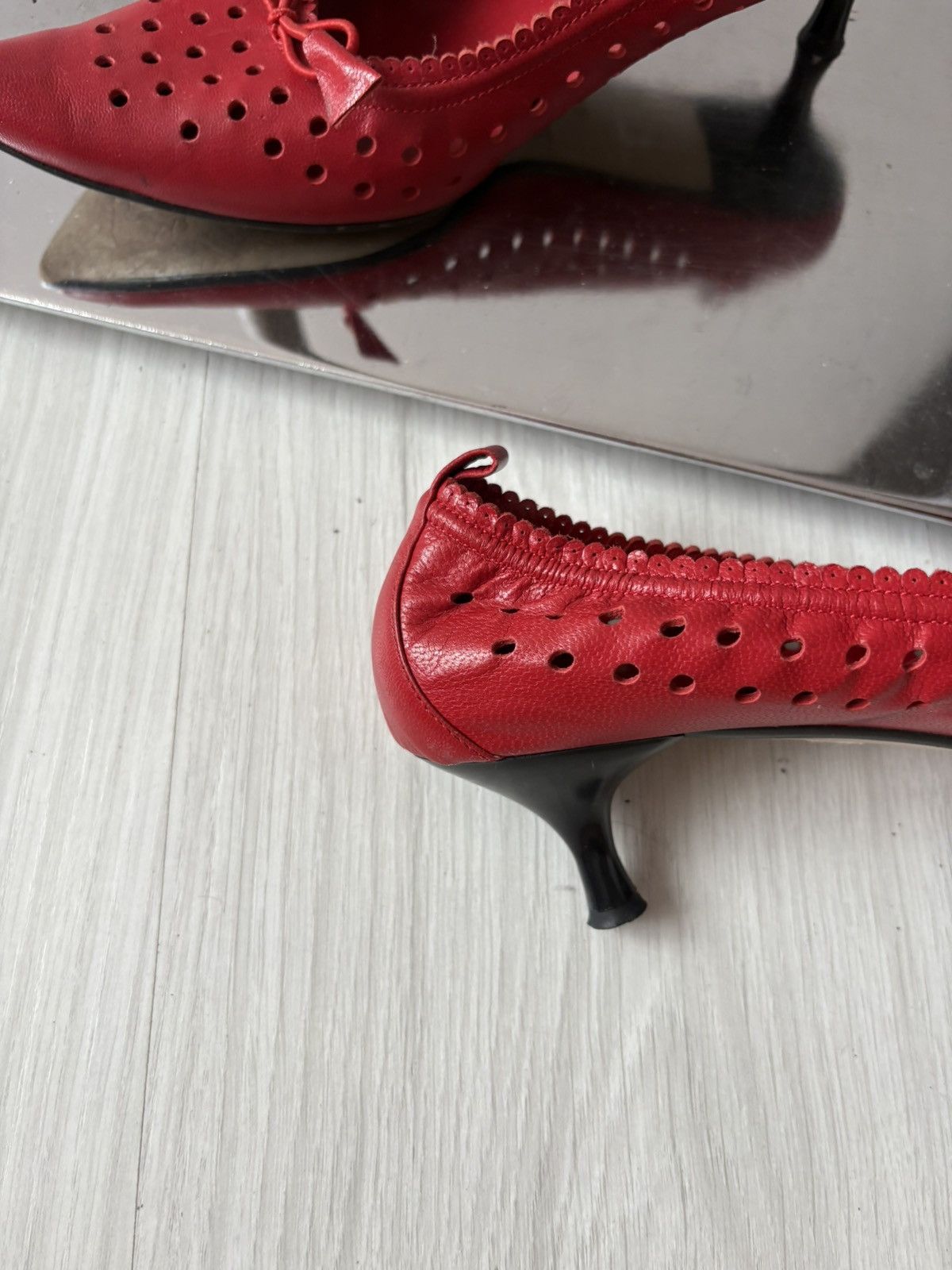 Vintage y2k leather kitten heels Size US 8.5 / IT 38.5 - 14 Thumbnail