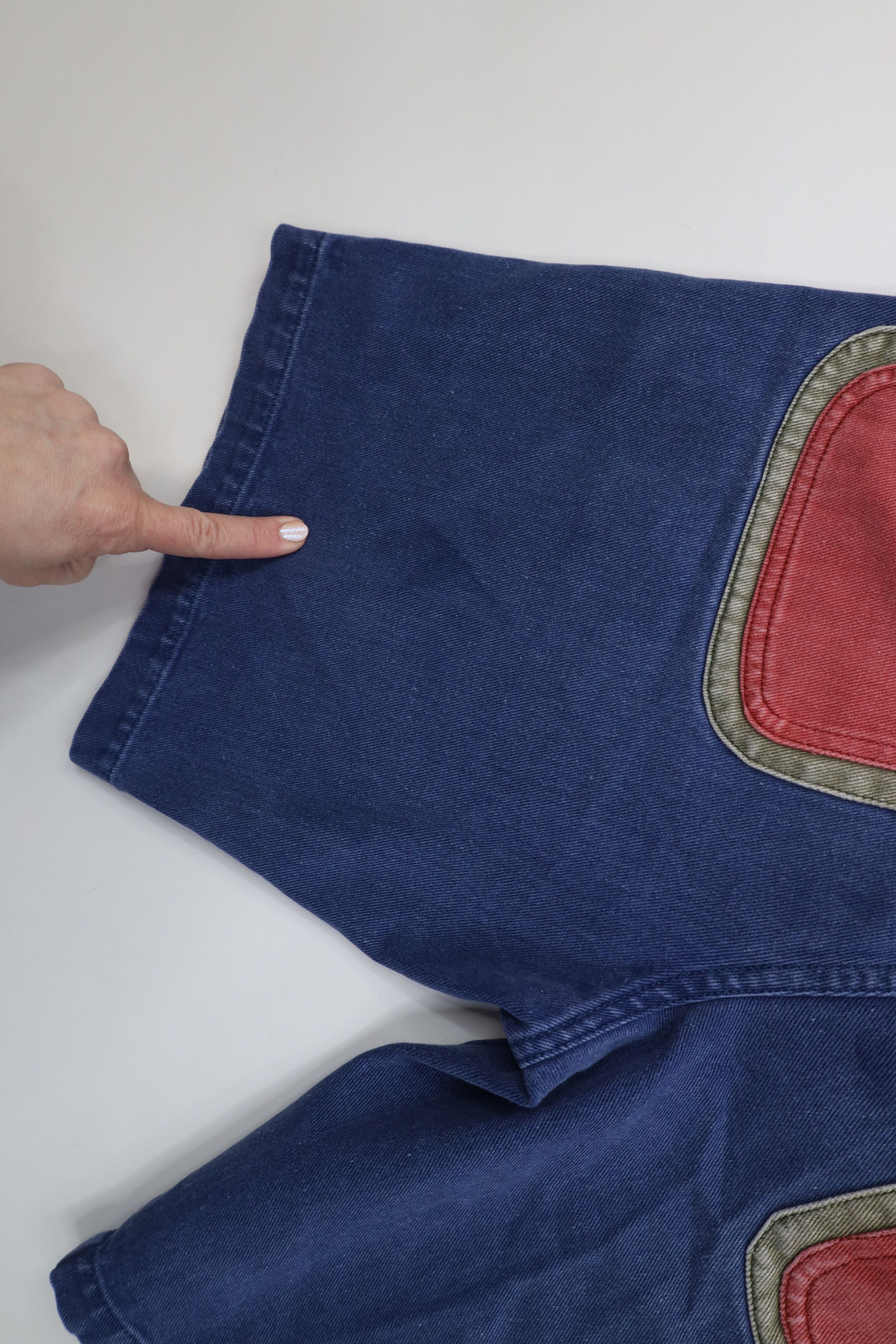 Vintage Vintage 90s Streetwear Block Above Knee Denim Jean Shorts Size US 30 / EU 46 - 15 Thumbnail