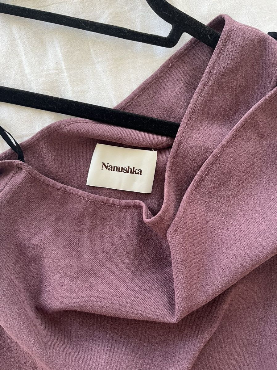 Nanushka Nanushka ribbed asymetrical lilac top XS Size XS / US 0-2 / IT 36-38 - 3 Thumbnail