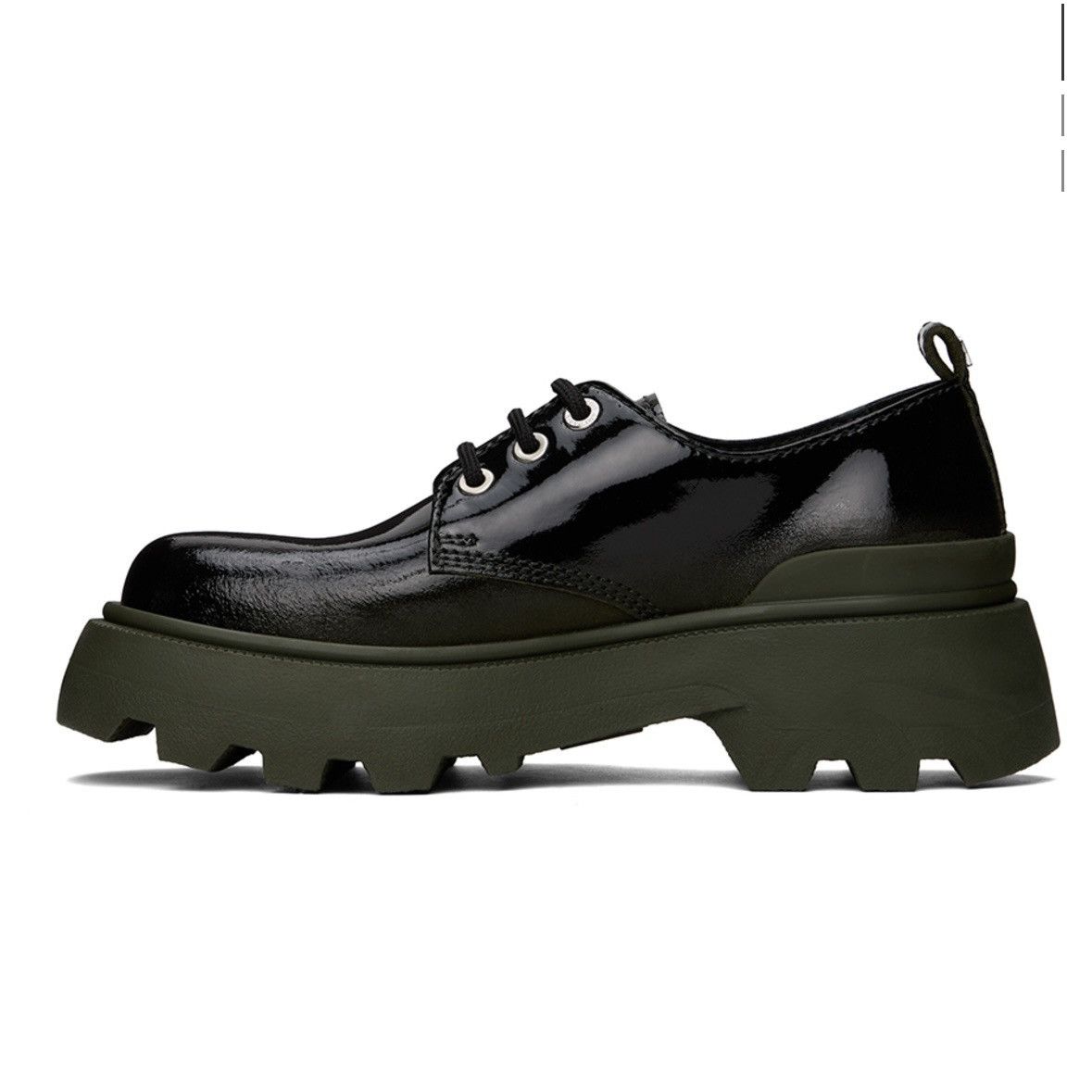 AMI AMI Black/Green Lug Sole Derby - Size 46 Size US 13 / EU 46 - 6 Thumbnail