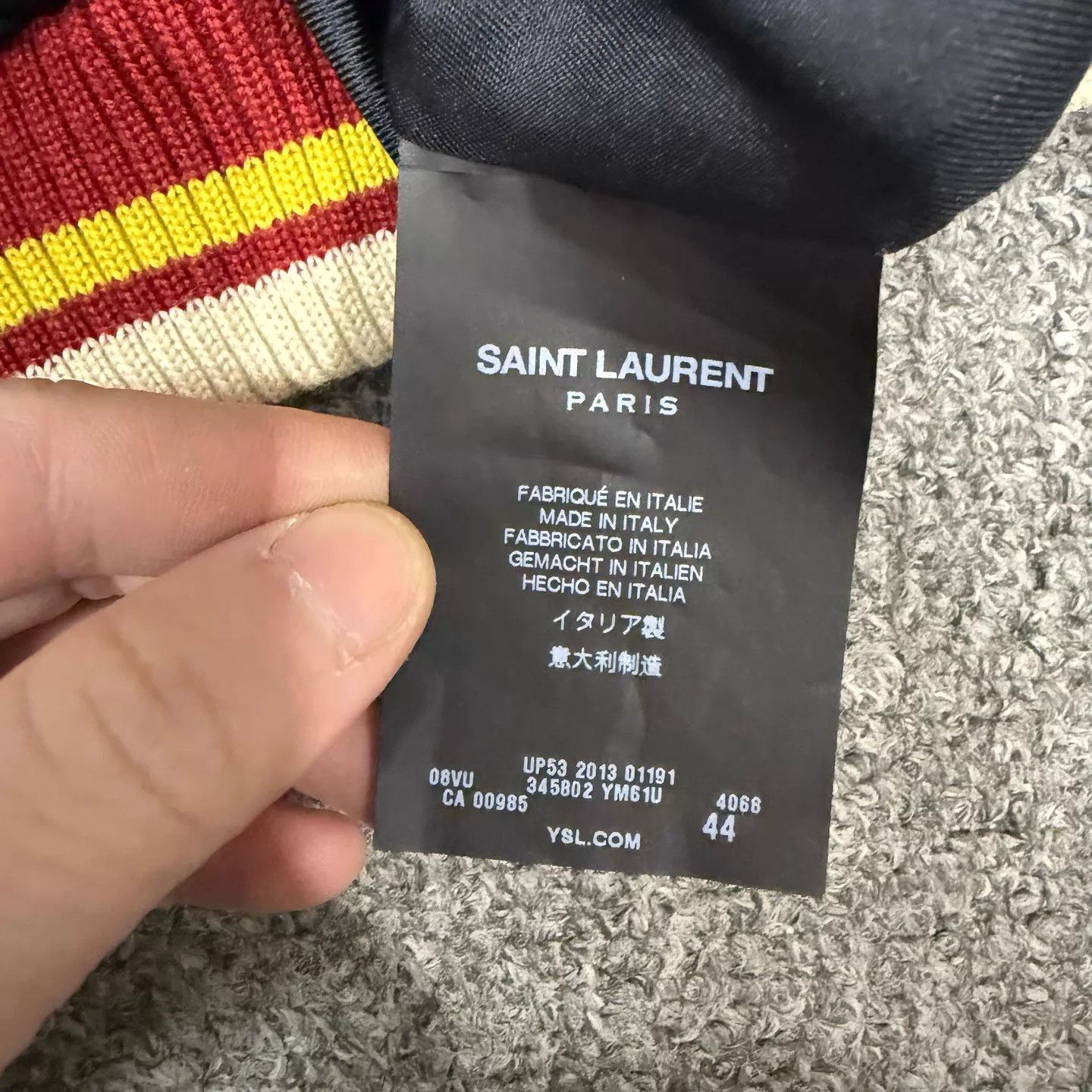 Saint Laurent Paris Saint Laurent white blue silk uniform jacket 44 99 new Size US S / EU 44-46 / 1 - 4 Thumbnail