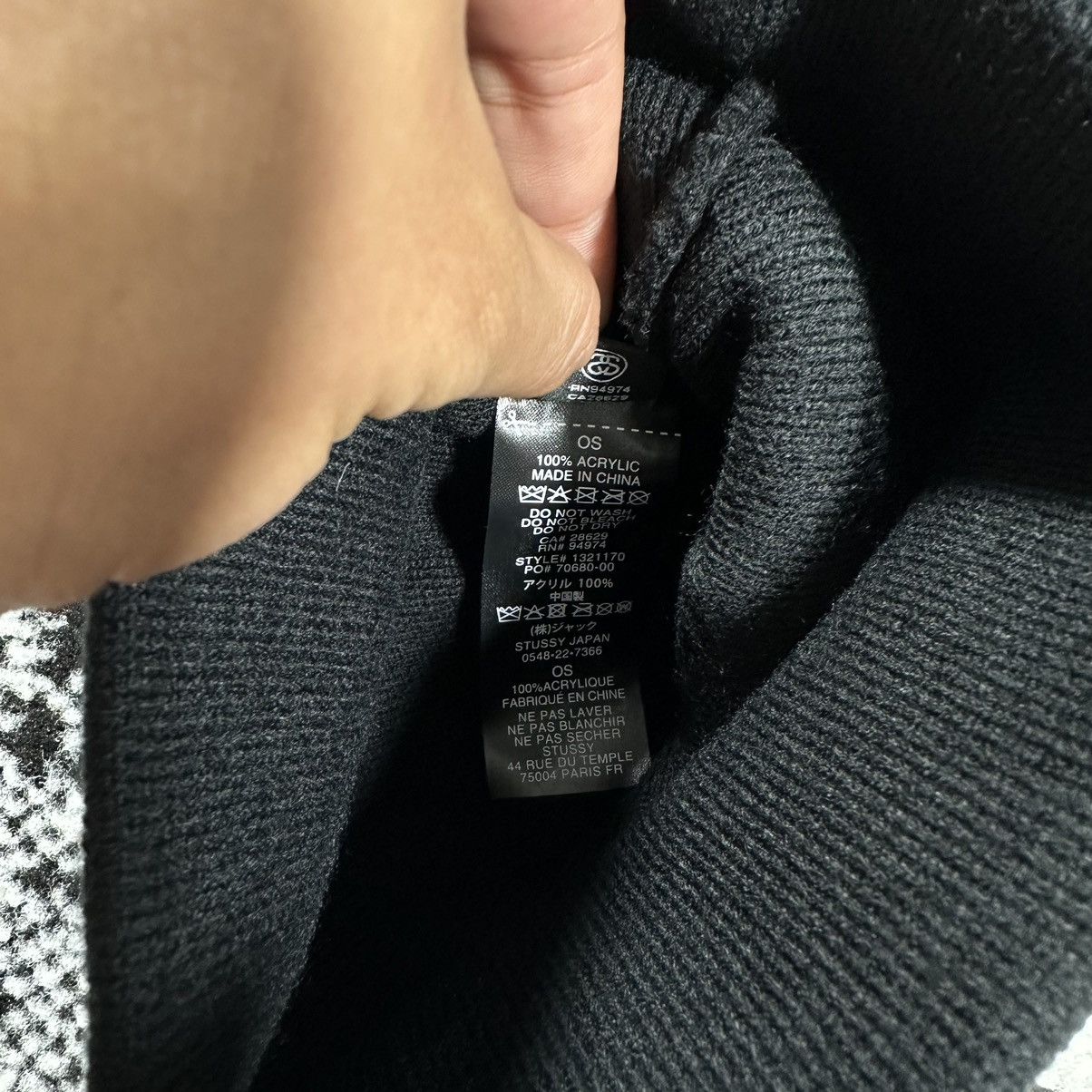Stussy Rare Stussy Small SS link Skullcap - Black Size ONE SIZE - 6 Thumbnail