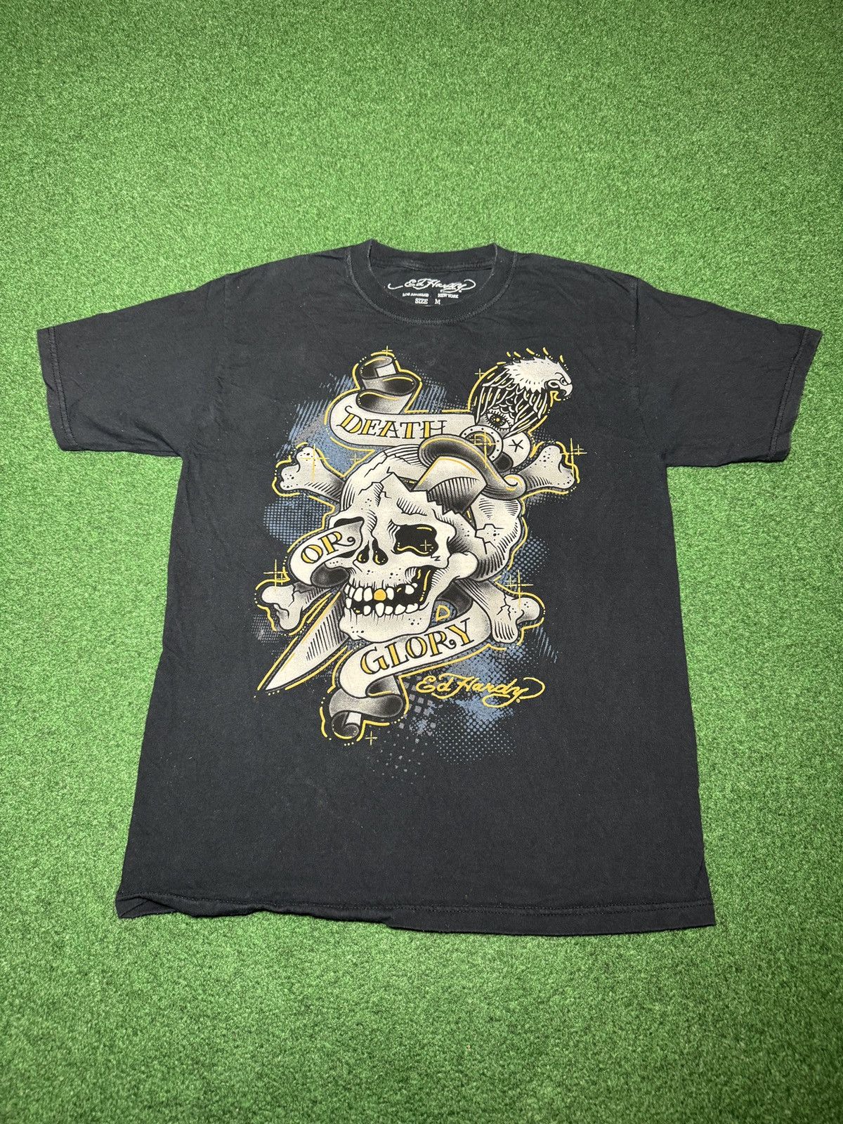 Ed Hardy Y2K Ed Hardy By Christian Audigier Skull Death Medium Shirt Size US M / EU 48-50 / 2 - 1 Thumbnail