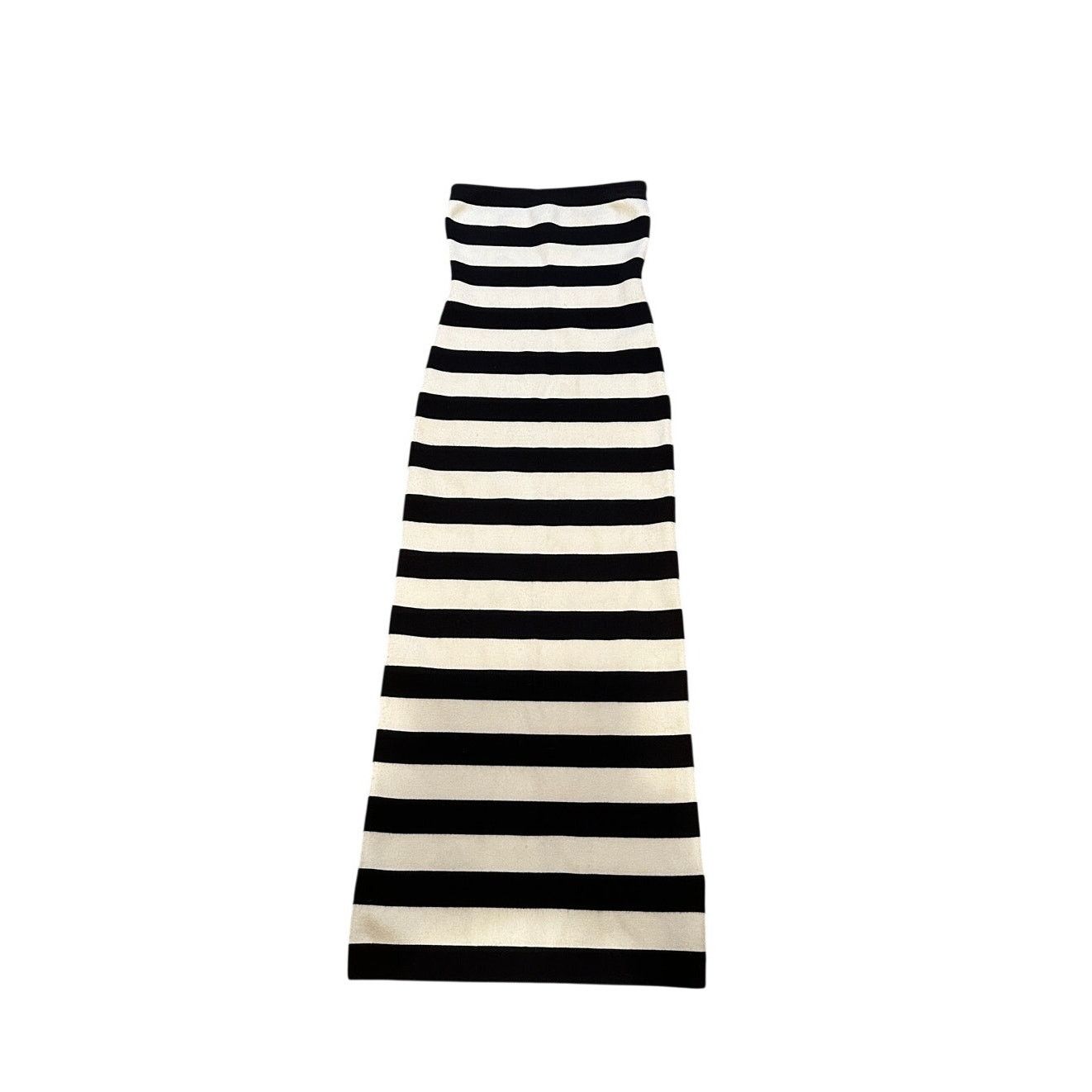 Abercrombie & Fitch Abercrombie & Fitch Black & White Stripe Maxi Dress Size S / US 4 / IT 40 - 1 Thumbnail