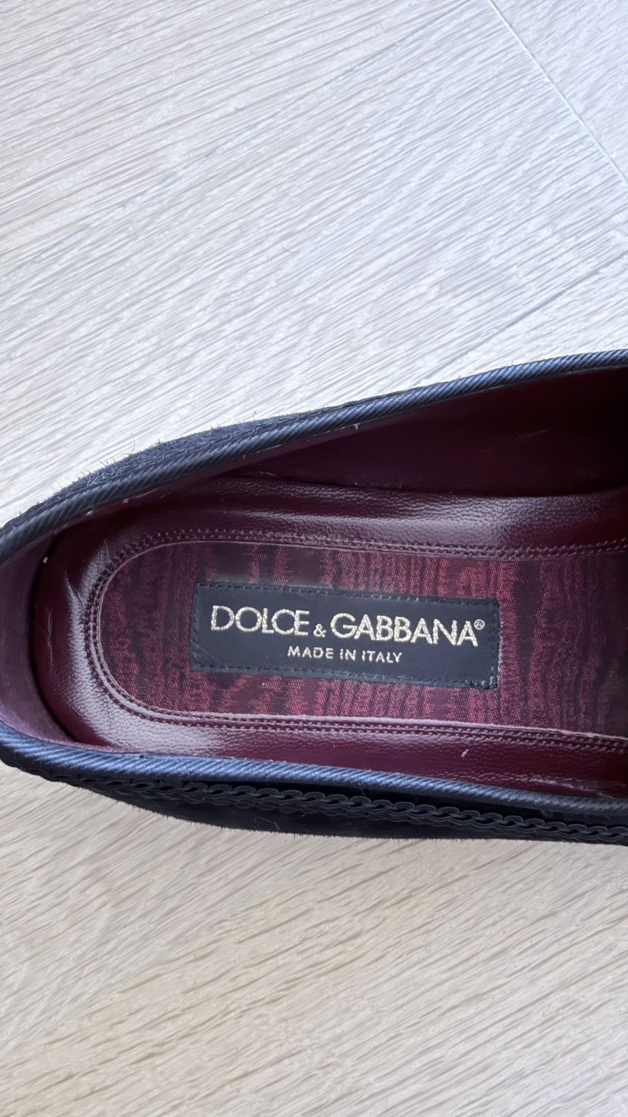 Dolce & Gabbana Dolce & Gabbana Velvet Slippers with Ebroidery Size US 11 / EU 44 - 3 Thumbnail
