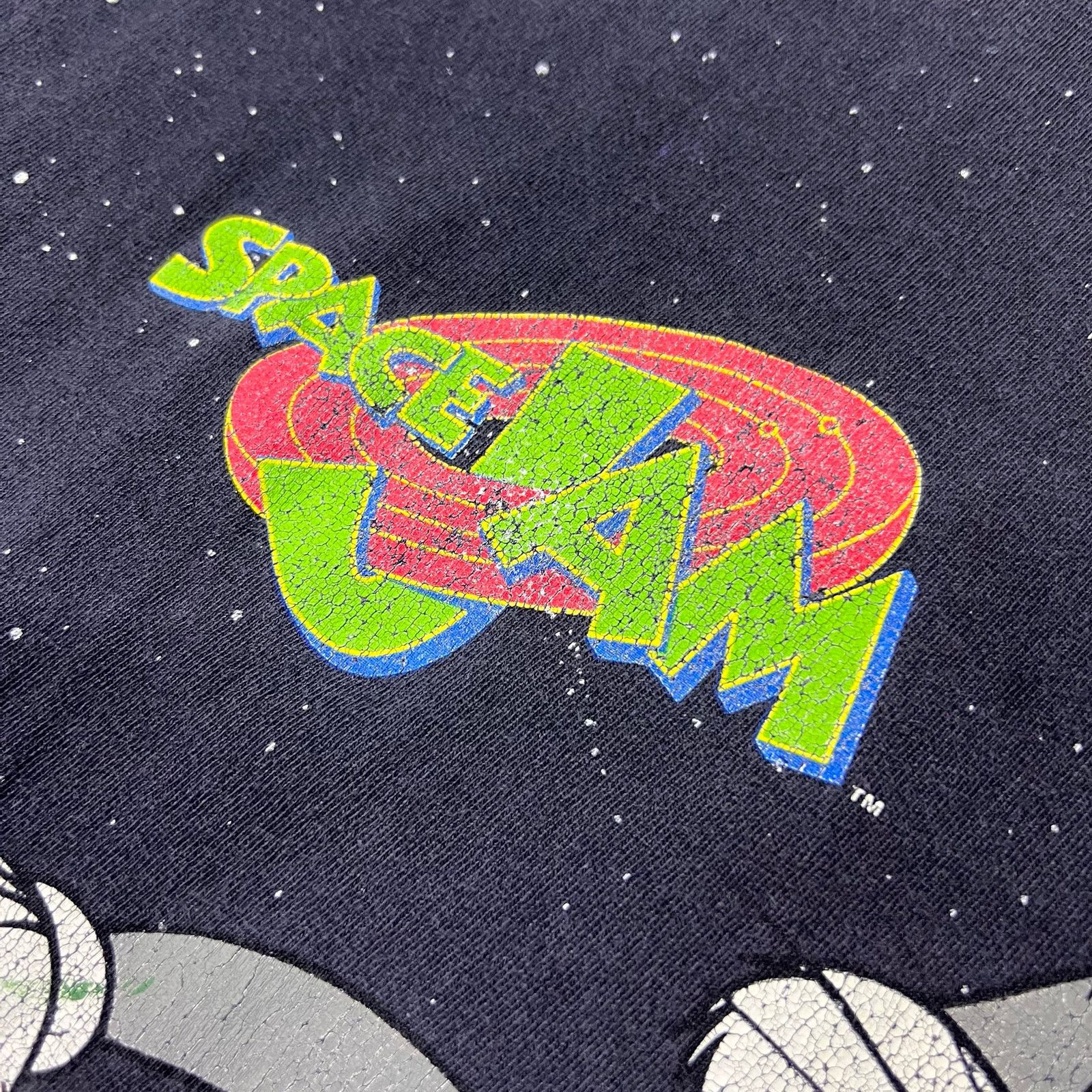 Vintage Vintage 90s Faded Space Jam AOP Bugs Bunny T Shirt Looney Size US XL / EU 56 / 4 - 8 Thumbnail