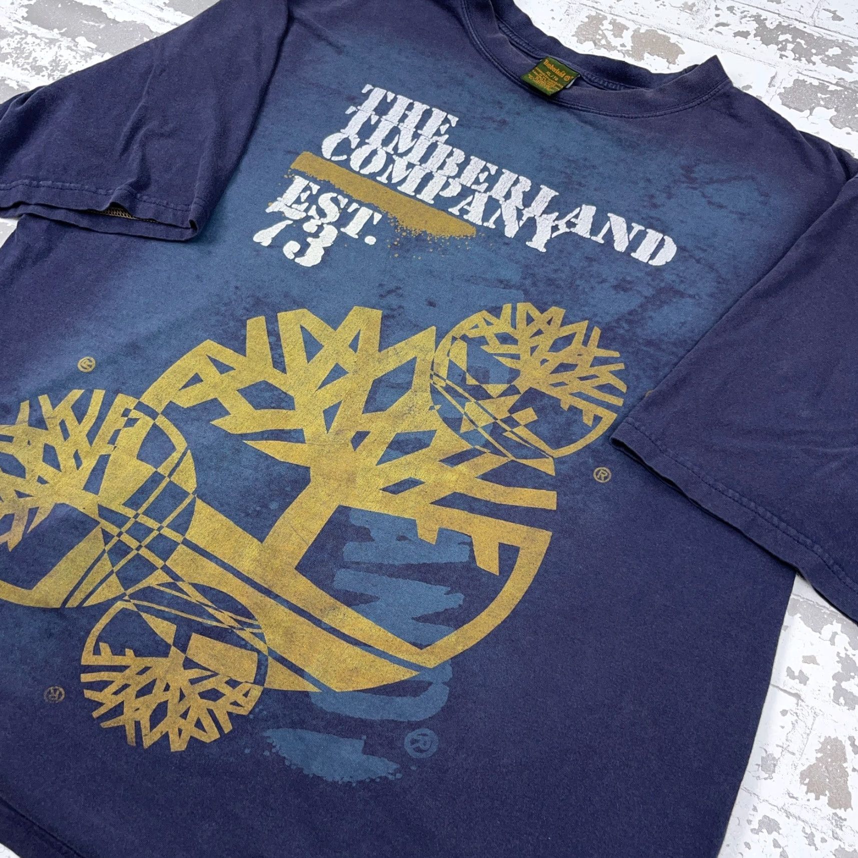 Timberland VINTAGE Timberland Shirt Men XL Blue Tee All Over AOP Street Wear Y2K Baggy Fade Size US XL / EU 56 / 4 - 2 Thumbnail