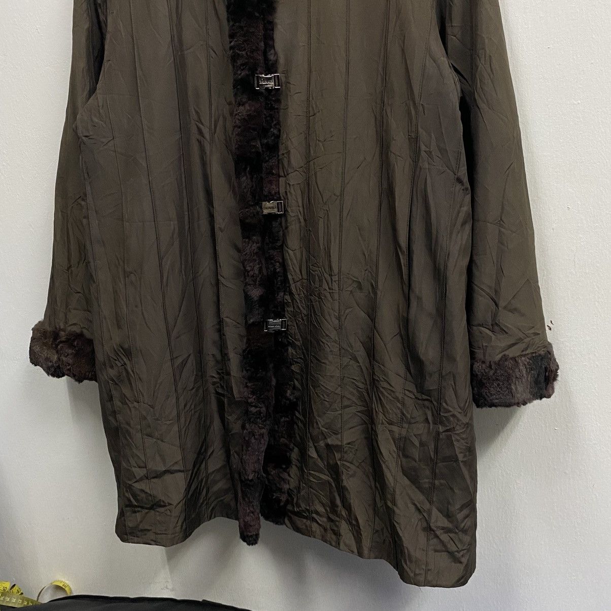 Balmain Balmain Paris brown reversible Faux Fur trimmed Coat Size US L / EU 52-54 / 3 - 7 Thumbnail