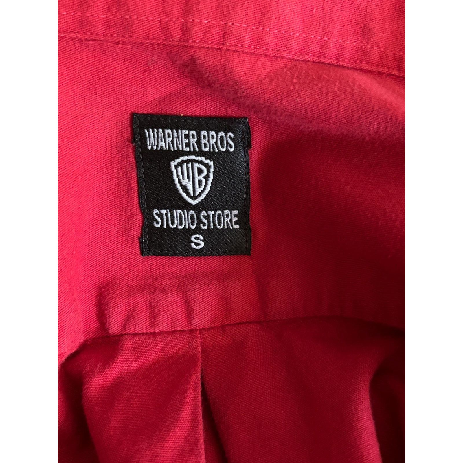 Warner Bros Warner Bros Looney Tunes Red Shirt Studio Store Embroidered Size US S / EU 44-46 / 1 - 5 Thumbnail