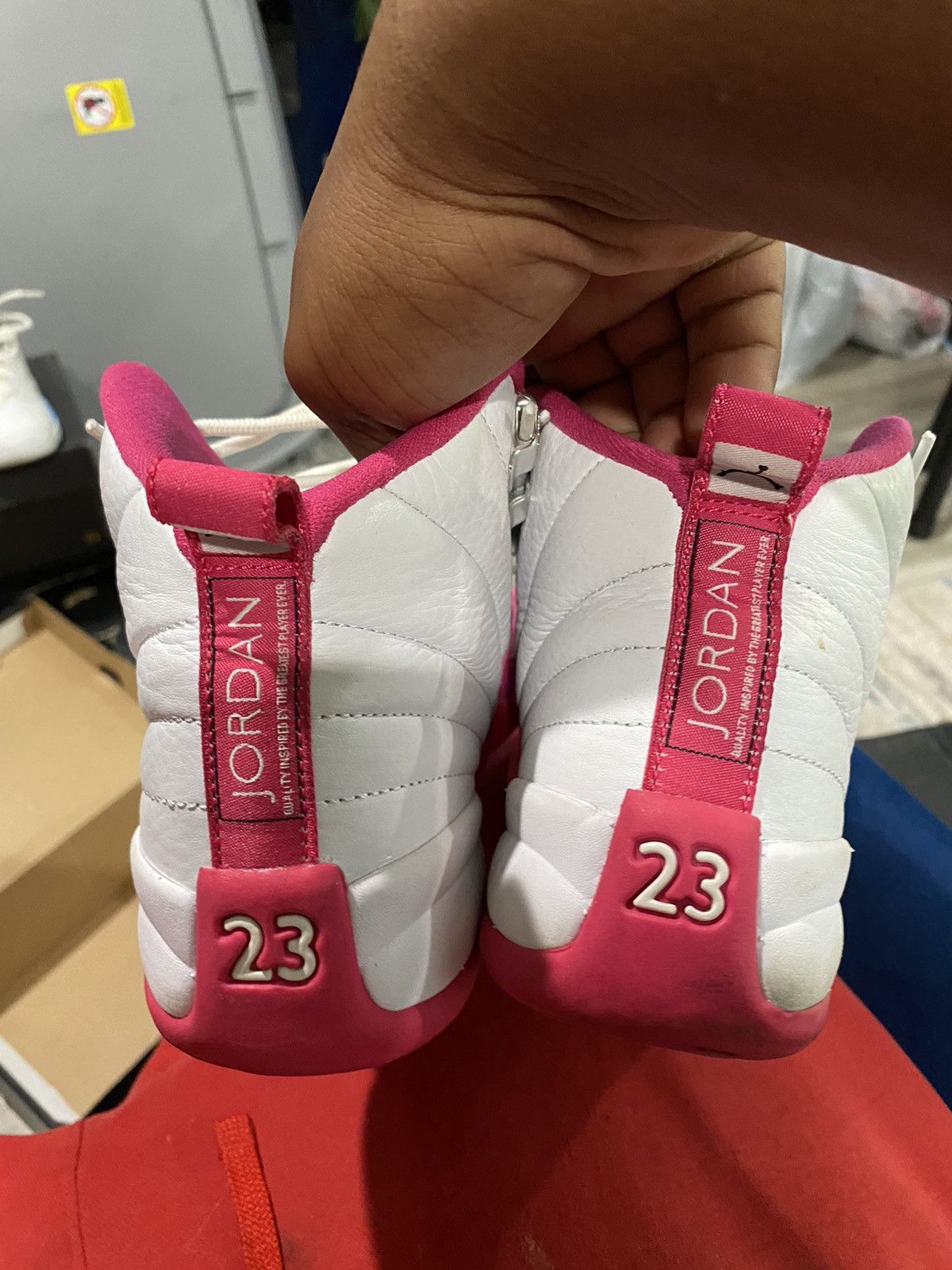 Jordan Brand Dynamic Pink 12s Size US 5 / EU 37 - 3 Thumbnail