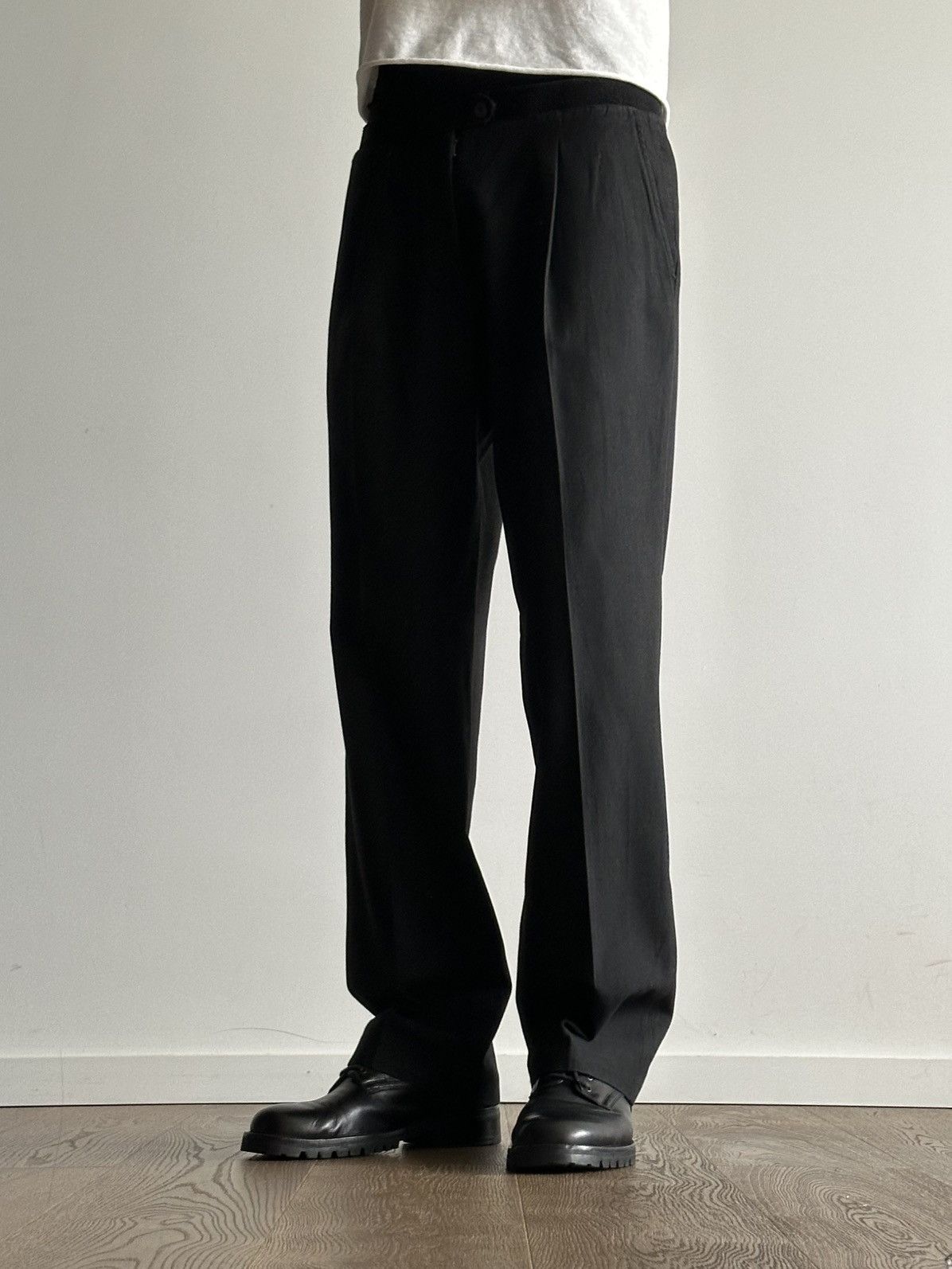 Maison Margiela Martin Margiela FW07 Pleated Wool Cotton Pants Size US 30 / EU 46 - 2 Thumbnail