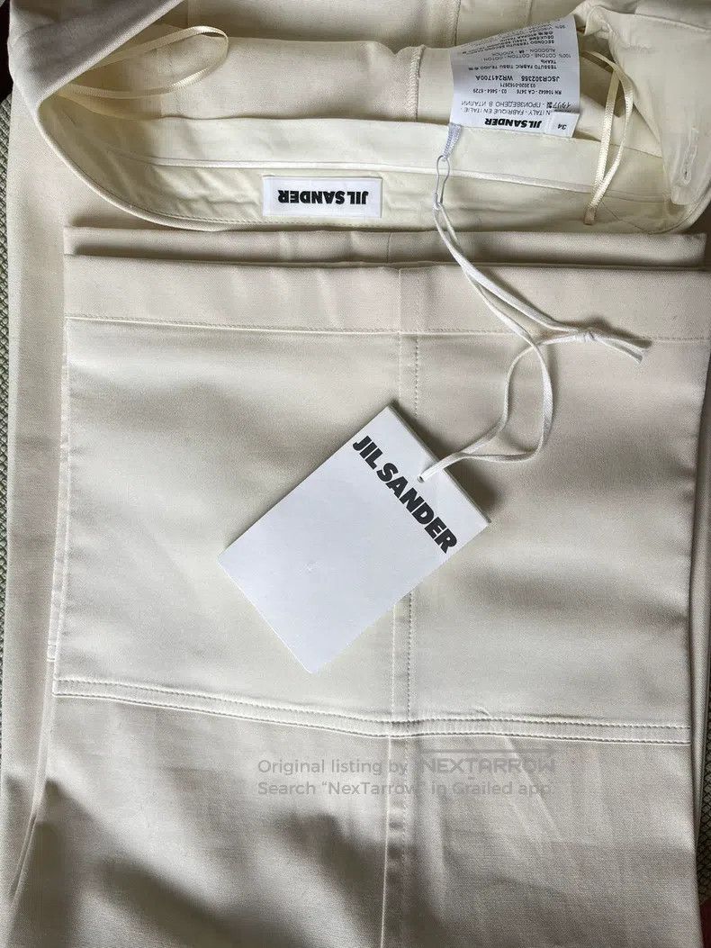 Jil Sander Jil Sander size 34 White Colorblock Capri Pants Size 23" - 3 Thumbnail