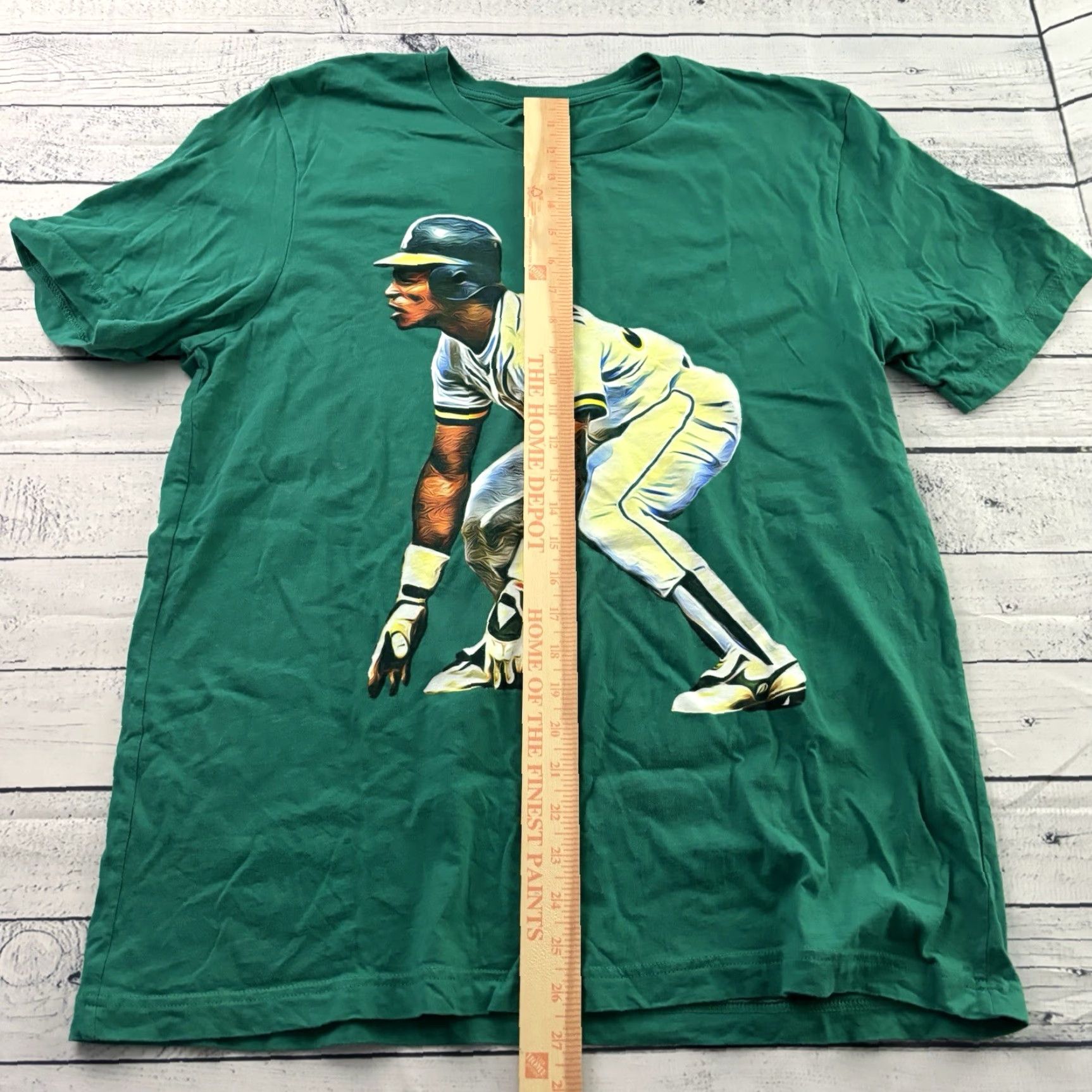 Henderson Ricky Henderson Baseball Short Sleeve T Shirt Men's XL Green Size US XL / EU 56 / 4 - 2 Thumbnail
