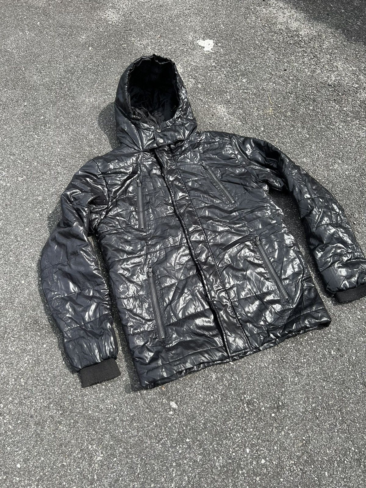 Japanese Brand 💥 IMP puffer hooded BLACK Size US L / EU 52-54 / 3 - 2 Thumbnail
