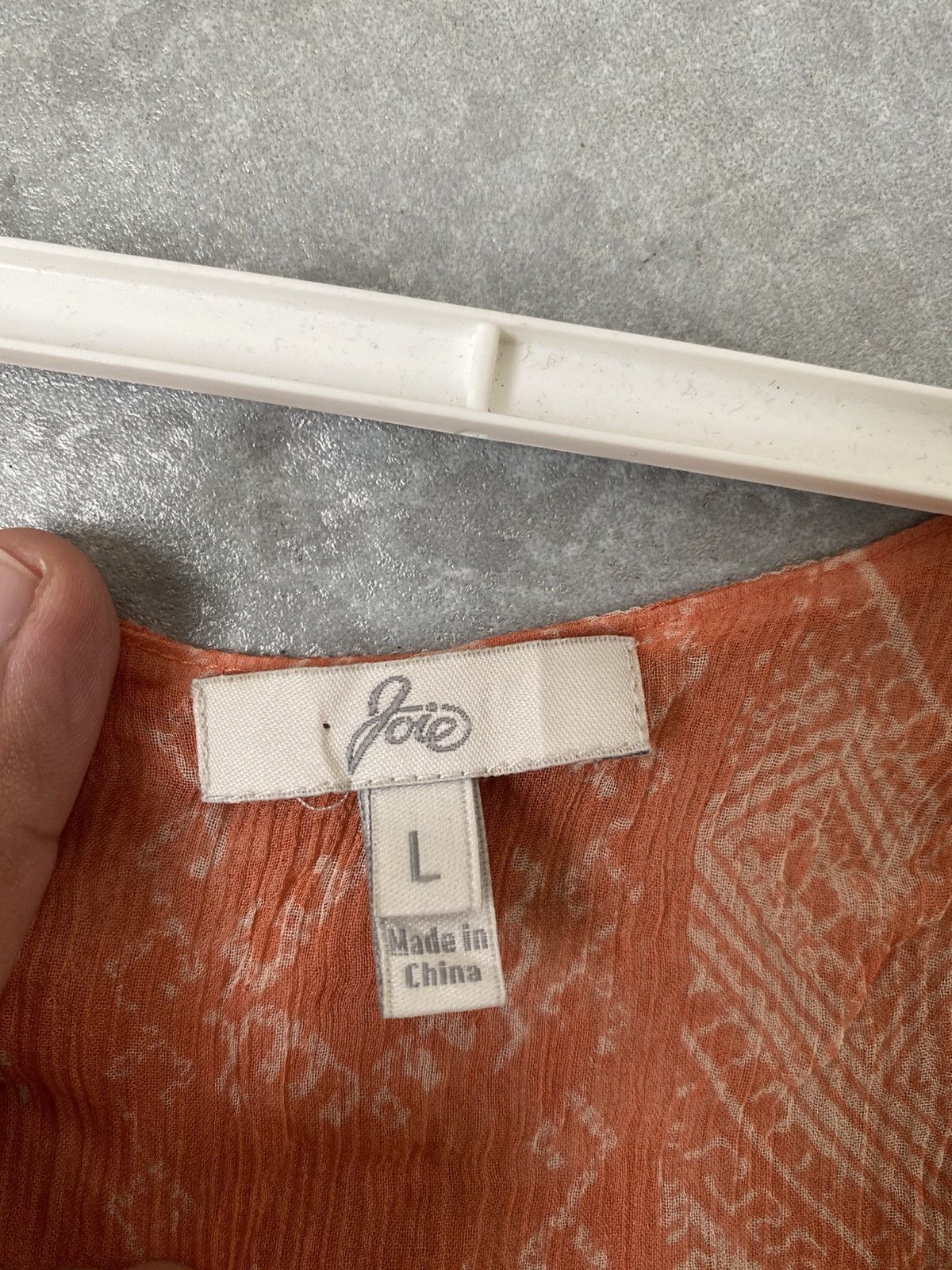 Other Joie Boho Sleeveless Chiffon Top with Beaded Neckline Size L / US 10 / IT 46 - 3 Thumbnail