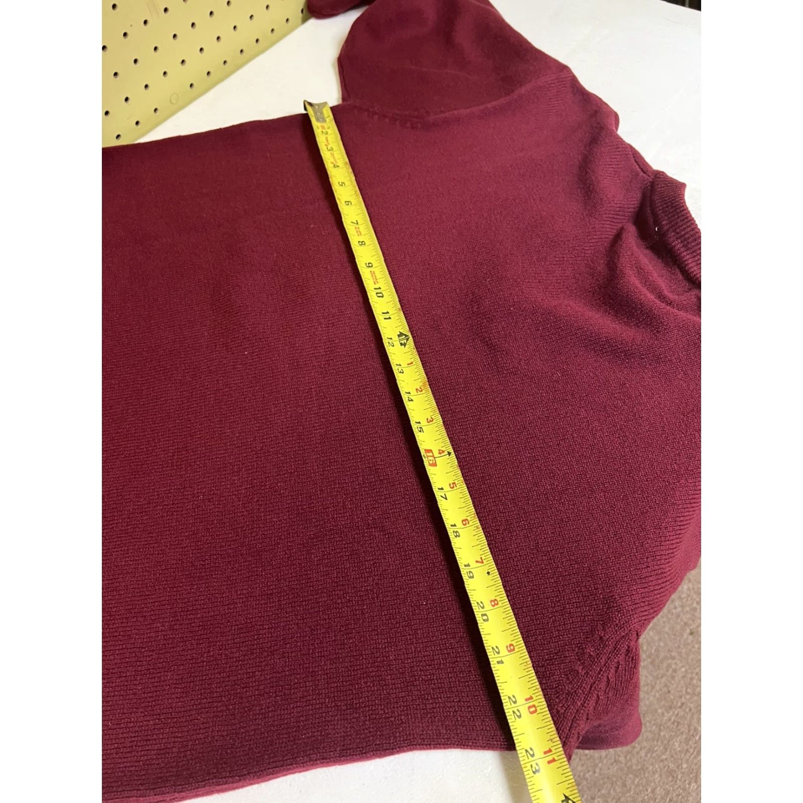 Sears VINTAGE Sears Mens Red Lambs Wool V-Neck Long Sleeve Large Sweater Size US L / EU 52-54 / 3 - 5 Thumbnail
