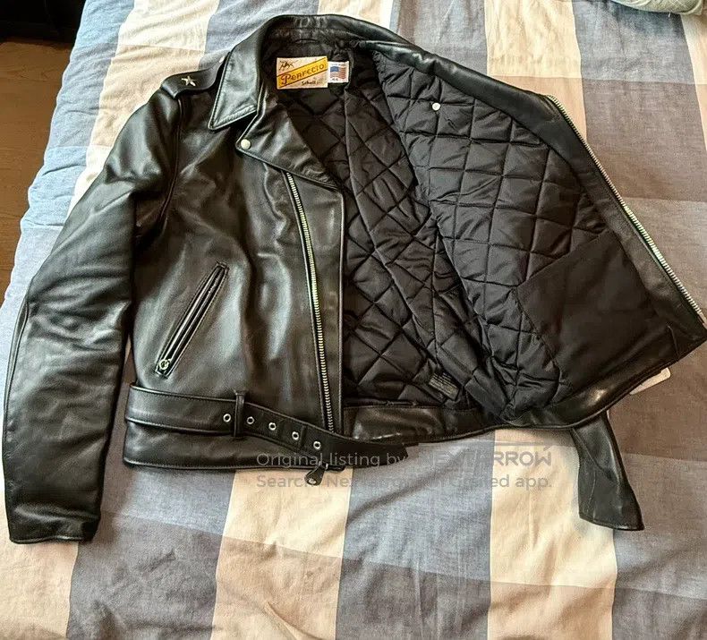 Schott Schott Motorcycle leather coat Size US XXL / EU 58 / 5 - 7 Thumbnail