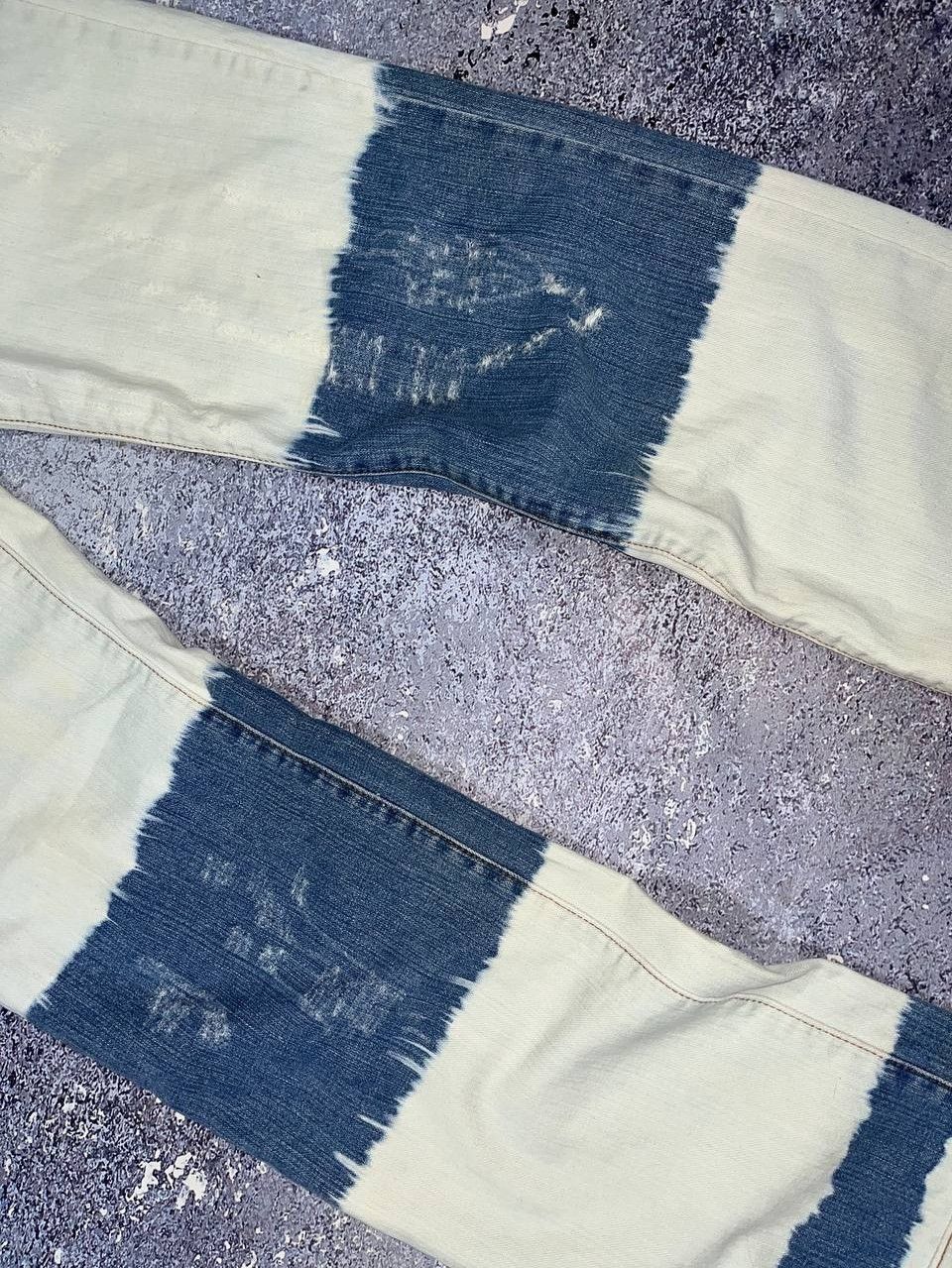 Dolce & Gabbana 00s Archive Dolce & Gabbana Bleached Tie-dye Denim PANTS Size US 33 - 4 Thumbnail