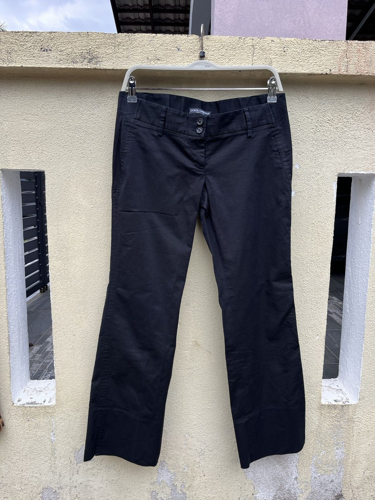 Dolce & Gabbana 00s black pants Size 28" / US 6 / IT 42 - 1 Thumbnail