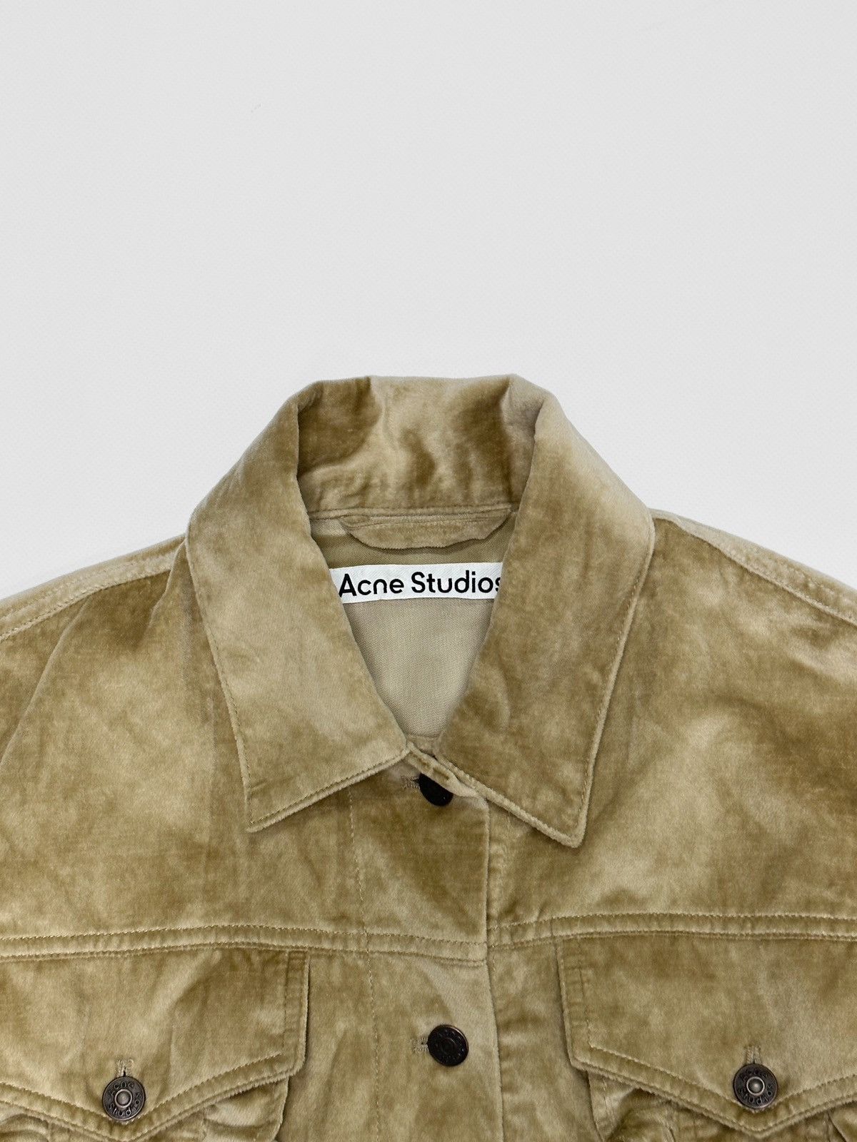 Acne Studios Acne Studios Ruffle Velour Jacket Size S / US 4 / IT 40 - 3 Thumbnail