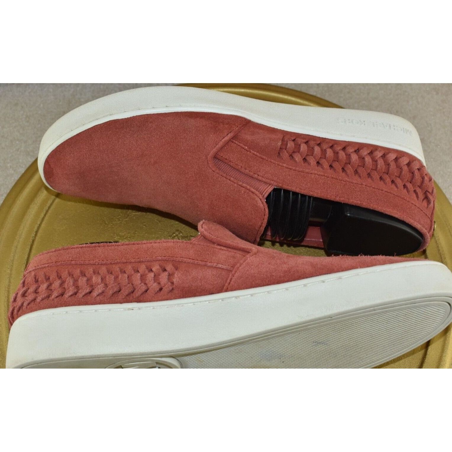 Michael Kors Michael Kors Womens Stevie Suede Red Slip On Boat Shoes Size Size US 8.5 / IT 38.5 - 7 Thumbnail