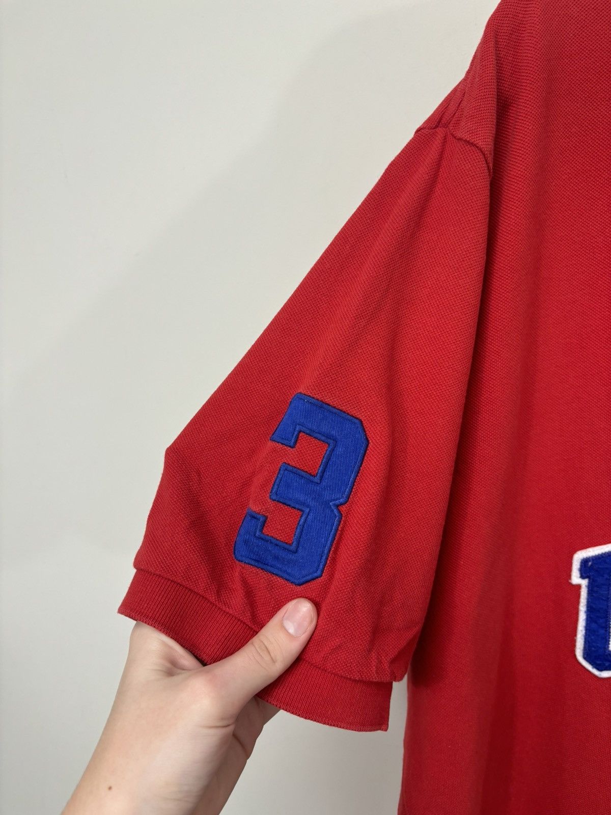 Vintage Polo Ralph Lauren Y2K Big USA Logo Hype Polo Shirt