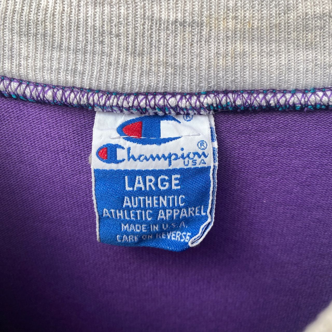 Champion × Vintage VINTAGE CHAMPION THIN SWEATSHIRT LARGE PULLOVER Size US L / EU 52-54 / 3 - 6 Thumbnail