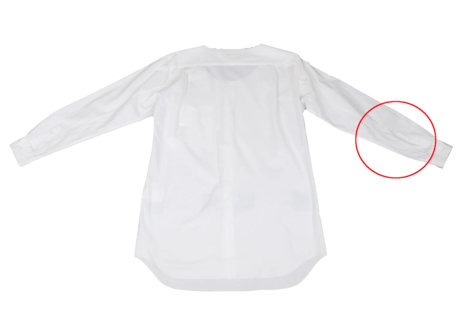 Comme des Garcons Homme Plus Dot Embroidered Long Sleeve No-Collar Shirt Off Blue M Size US M / EU 48-50 / 2 - 15 Thumbnail