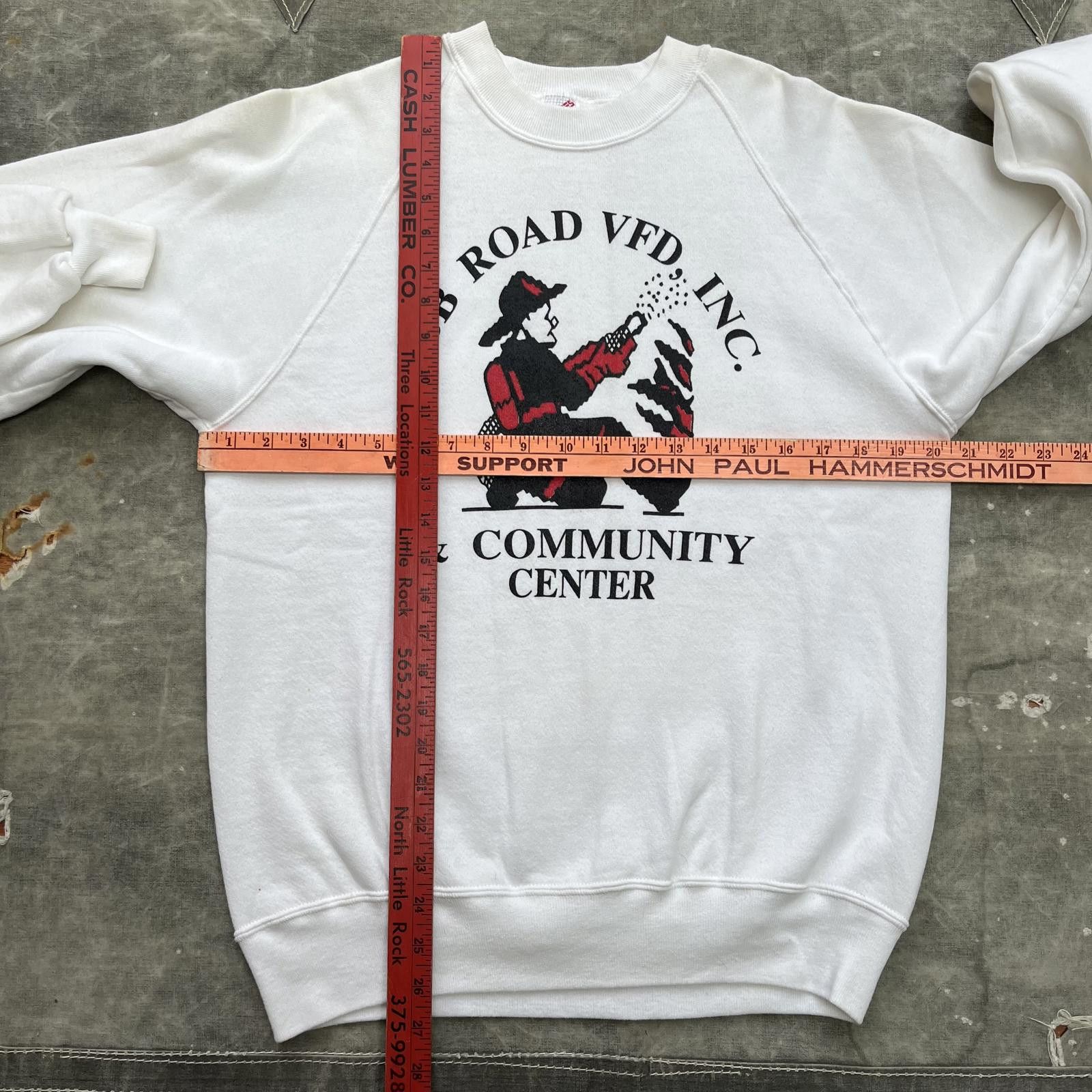 Jerzees × Vintage Vintage 80s 90s Fire Department Firefighter Sweatshirt Size US M / EU 48-50 / 2 - 3 Thumbnail