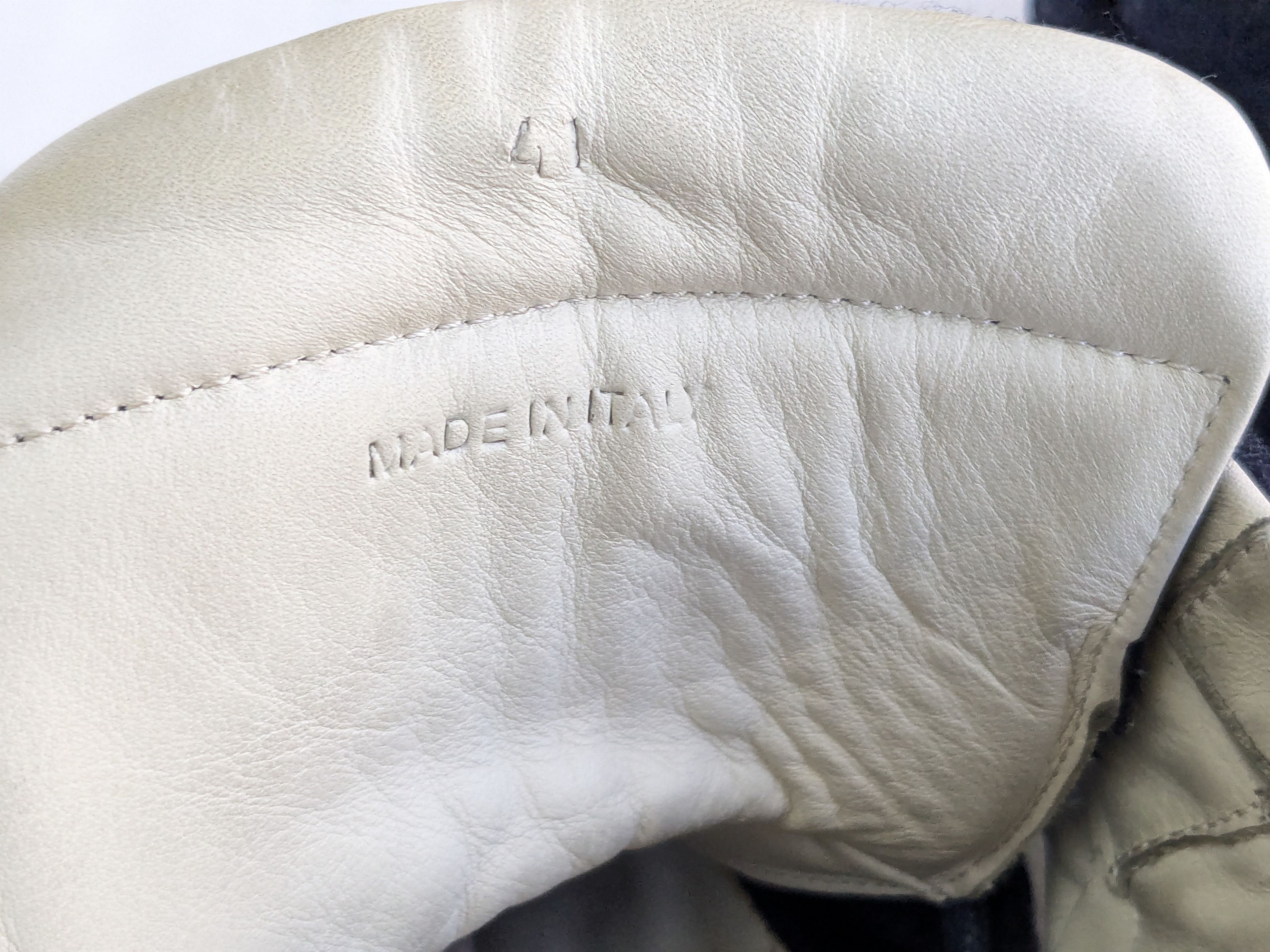 Maison Margiela Future Navy Blue 8 41 Wool Leather