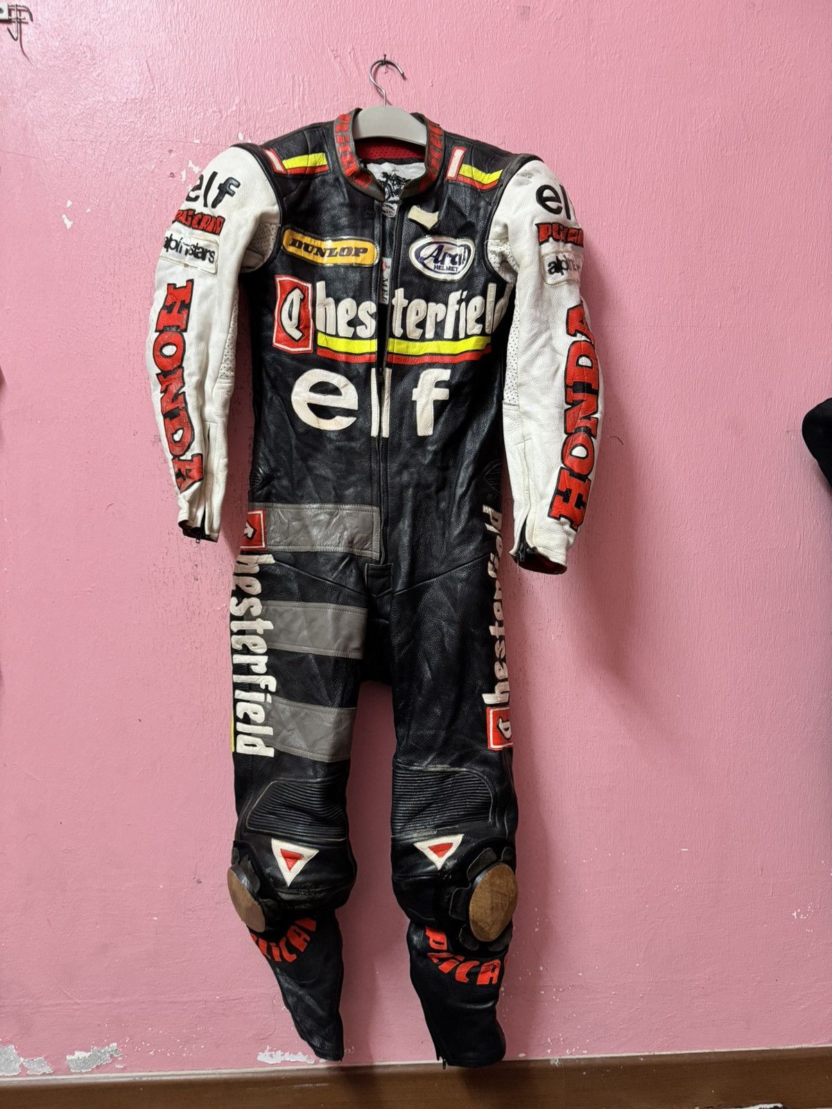 image of Alpinestars x Racing Vintage Honda X Chesterfield X Arai Racing Suit, Men's (Size Large)