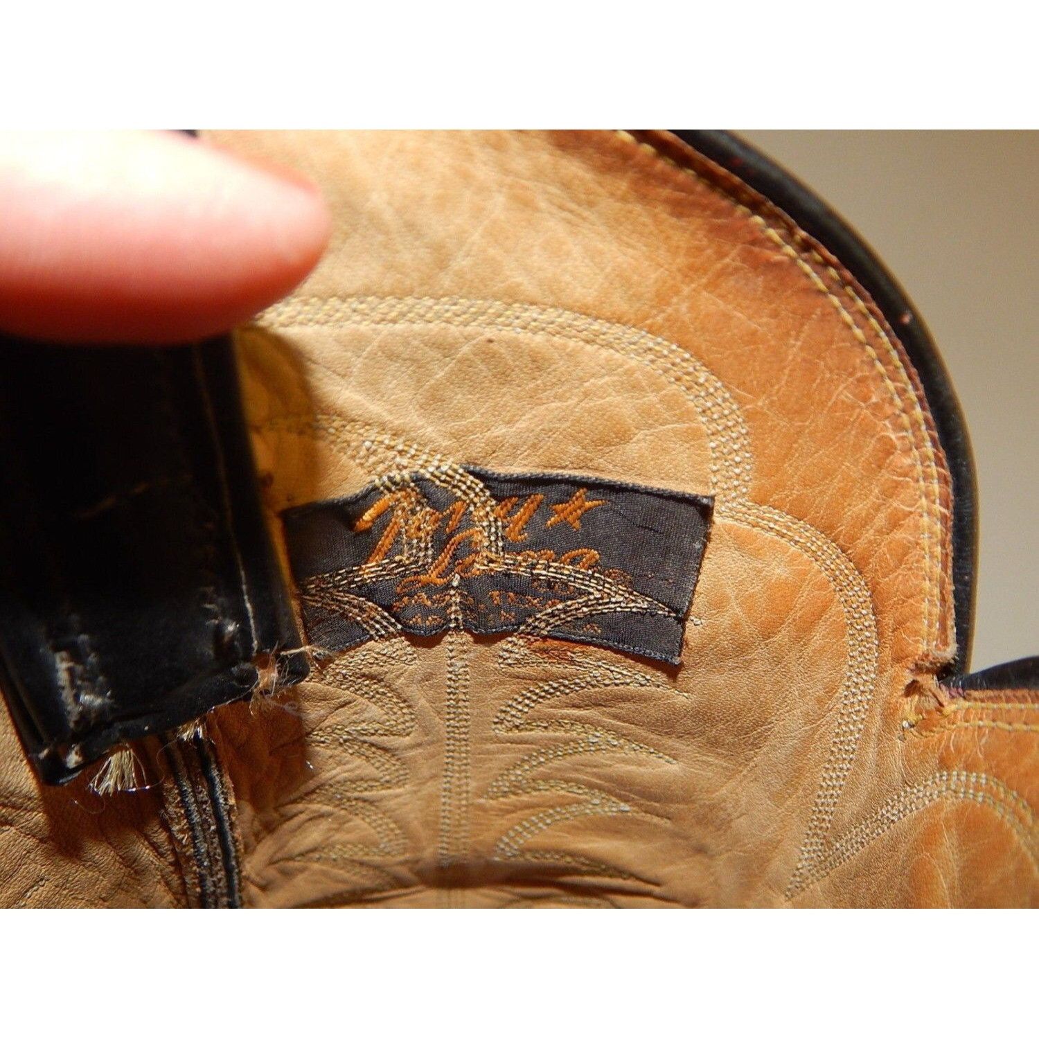 Tony Lama Vtg Tony Lama SPOTTED AFRICAN HIPPO Skin Leather Cowboy Boot Size US 9 / EU 42 - 5 Thumbnail
