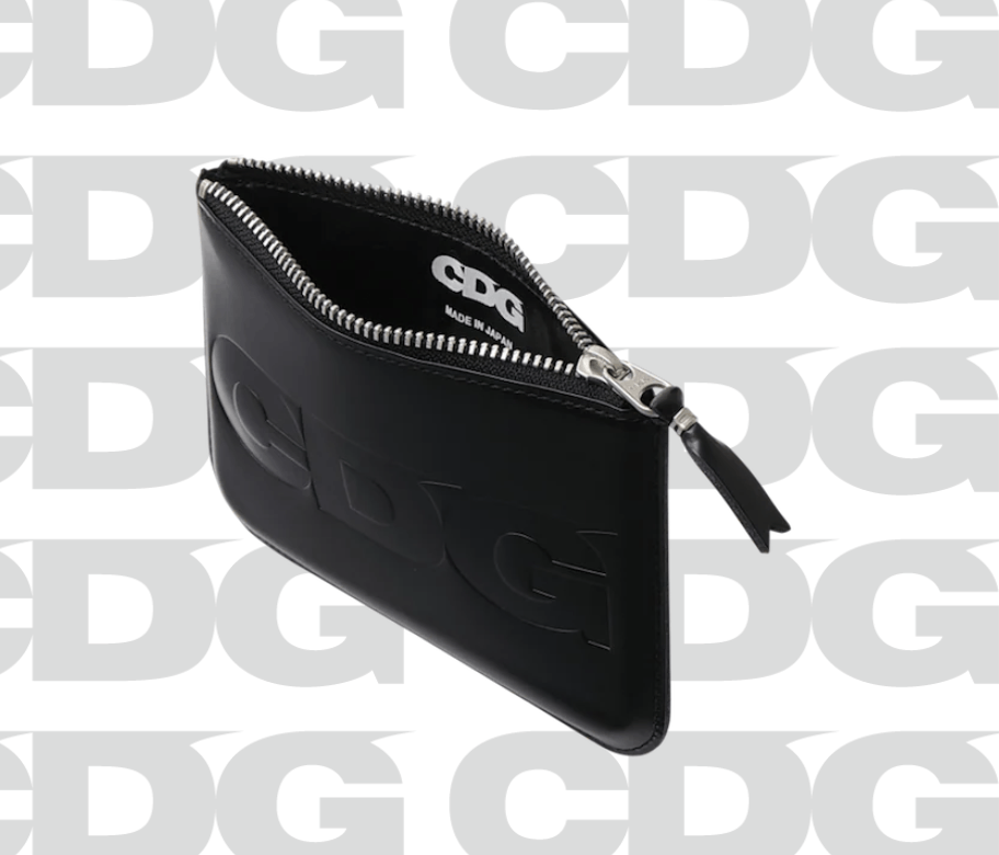 CDG by Comme des Garcons CDG EMBOSSED LOGO WALLET 1 Black Size ONE SIZE - 2 Thumbnail