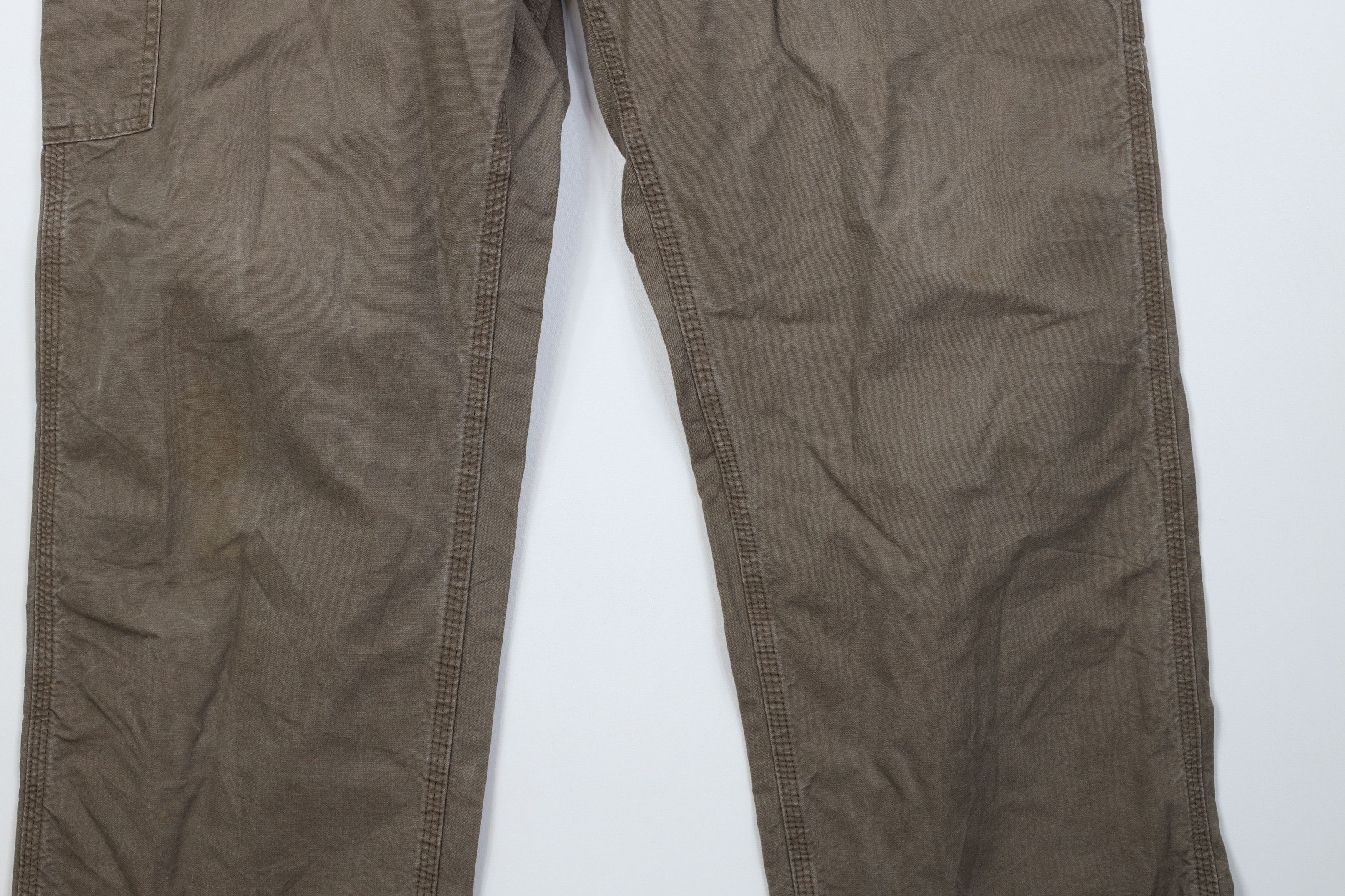 Carhartt Vintage Y2K Carhartt Wide Leg Dungaree Pants Light Brown Size US 36 / EU 52 - 4 Thumbnail