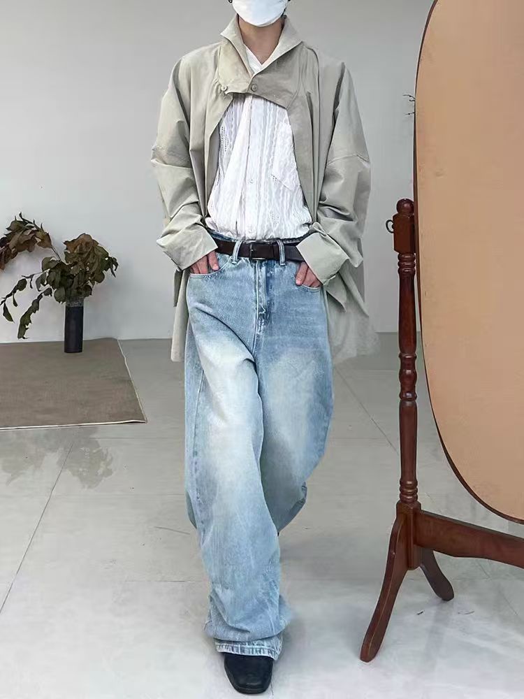 Designer × Jean × Vintage Vintage washed street Y2K baggy jeans Size US 32 / EU 48 - 5 Thumbnail