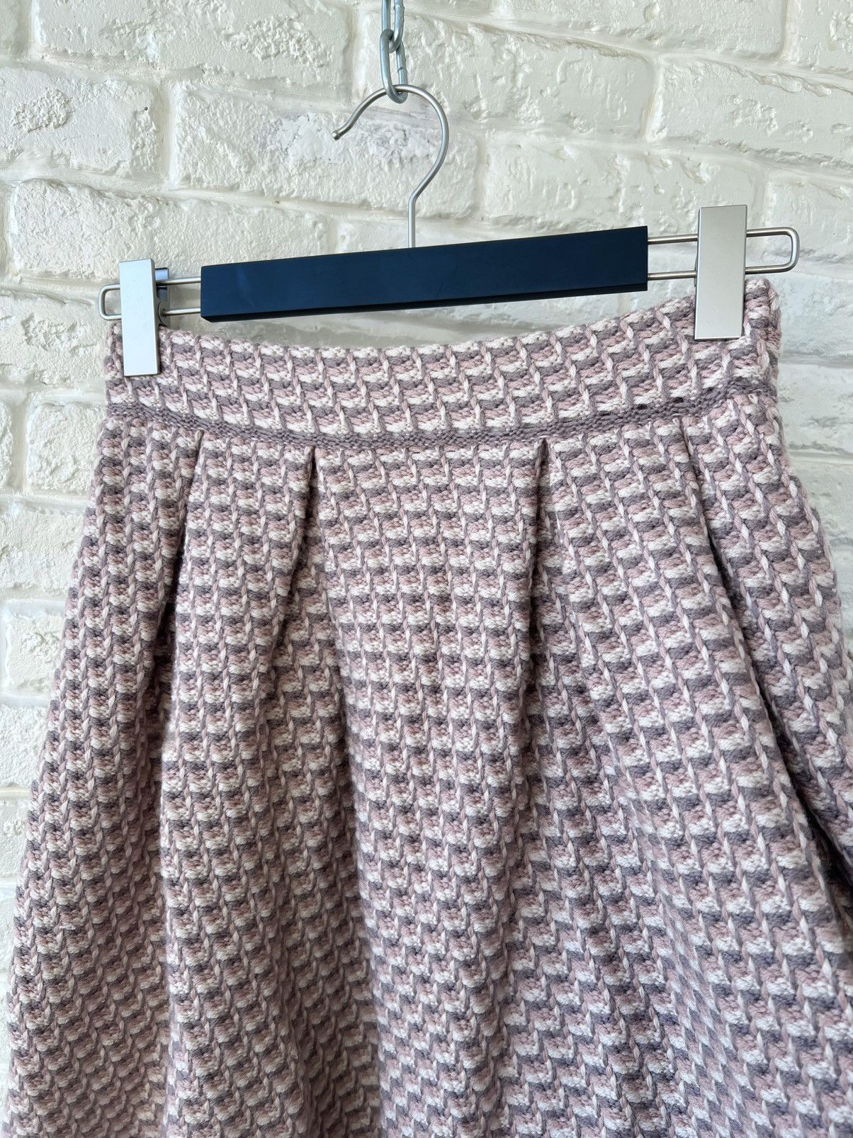 Dior Christian Dior 100% Wool Knit Skirt Size 28" / US 6 / IT 42 - 3 Thumbnail