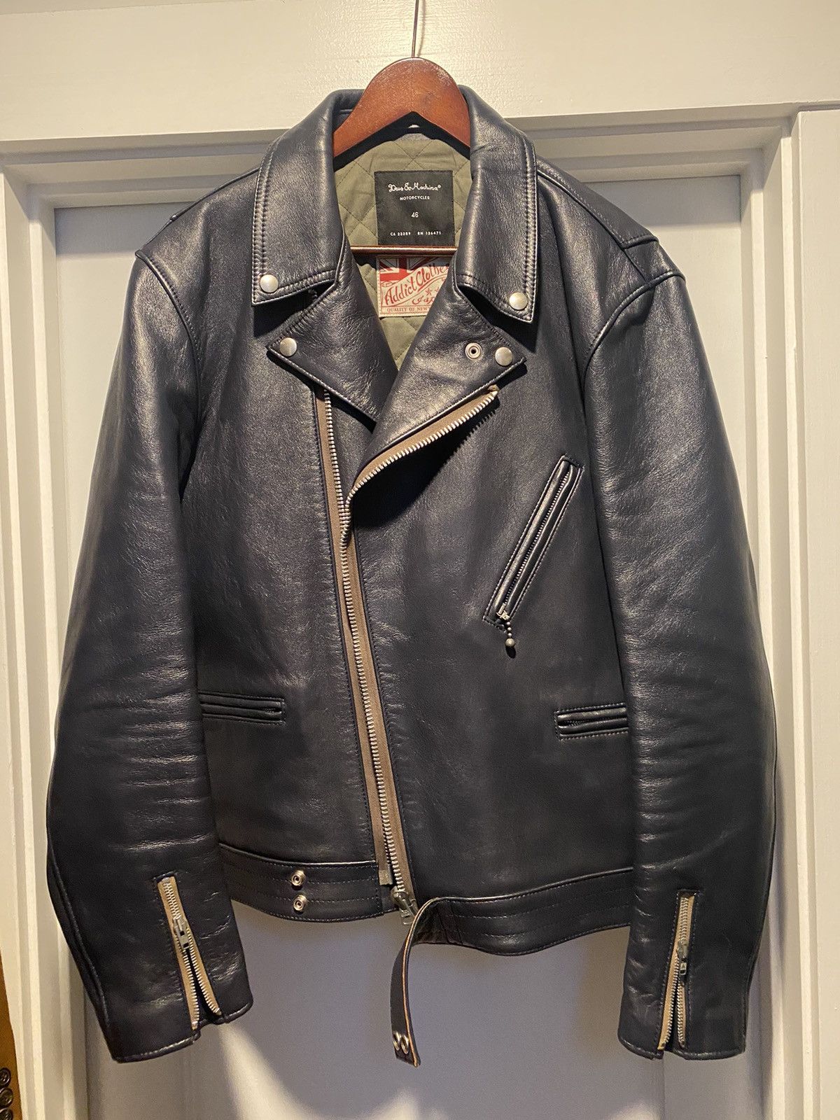 Addict Clothes Japan Addict Leather Japan Jacket x Deus Ex Machine AD-03 Lewis Size US XL / EU 56 / 4 - 1 Thumbnail