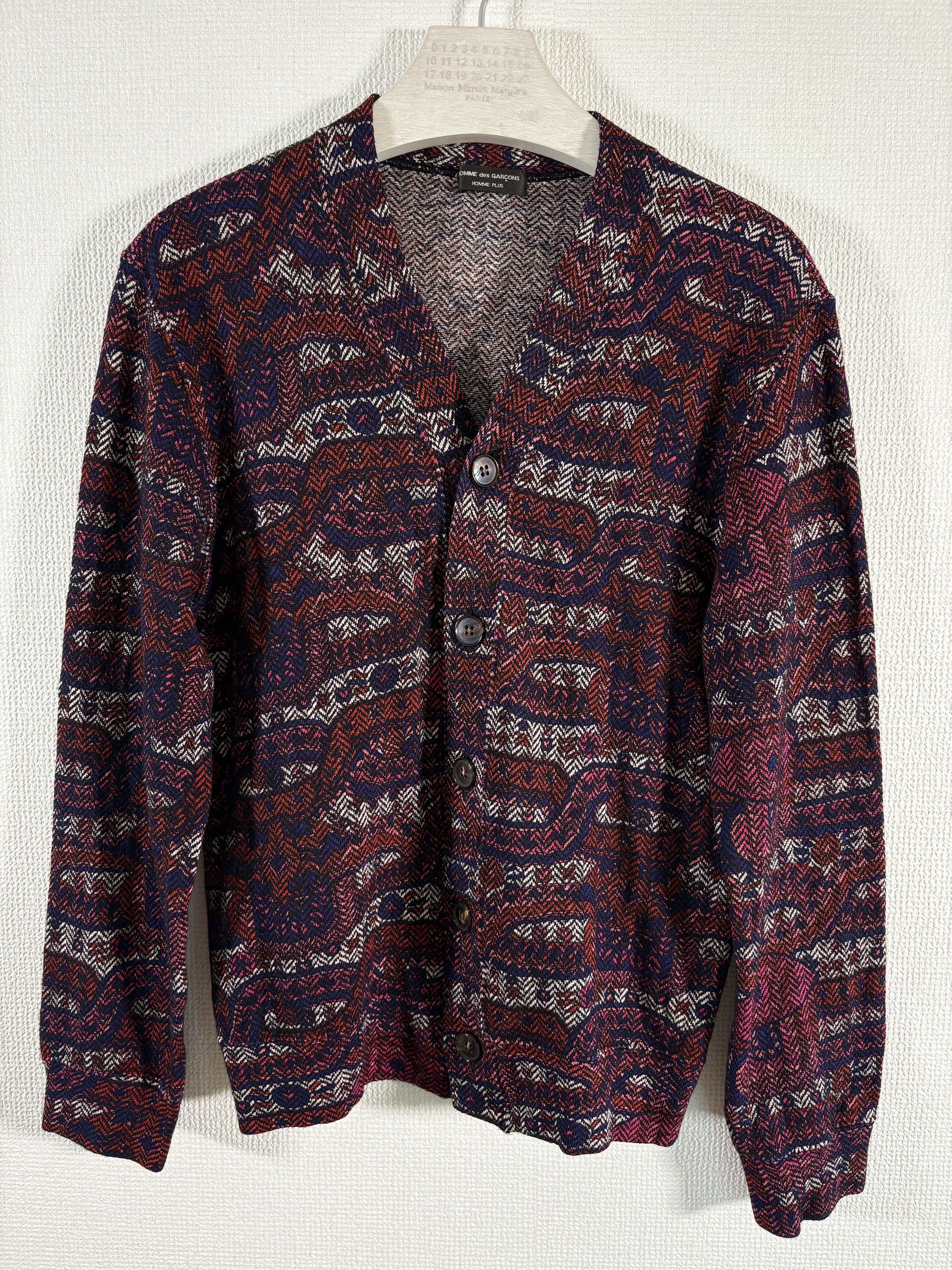Comme des Garcons AD2001 Comme des Garçons Homme Plus Wool Silk Cardigan Size US S / EU 44-46 / 1 - 1 Thumbnail