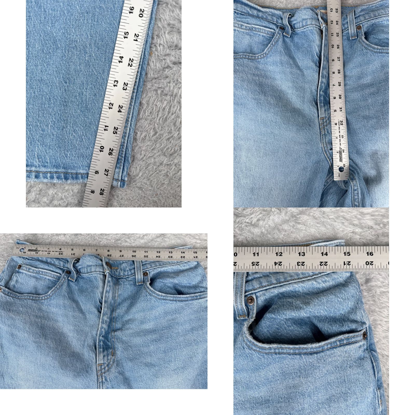 Levi's Levis Jeans Women 31 Blue Denim Wedgie Fit Levi's 70s High Straight 31x29 Vintage: No Distressed Stretch 5-Pocket Regular Size 24" / US 00 / IT 34 - 9 Thumbnail