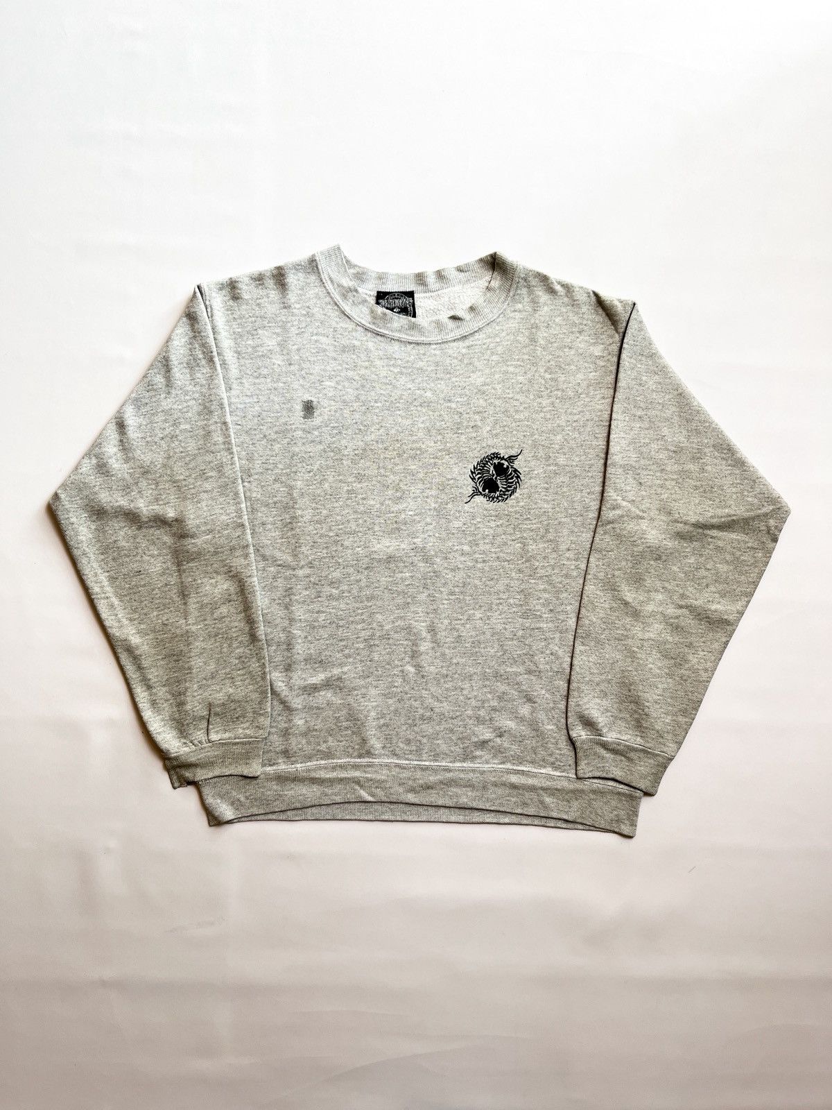 Bones Skateboards bronzeage hanes sweatshirt grey vintage 80s Size US L / EU 52-54 / 3 - 1 Thumbnail