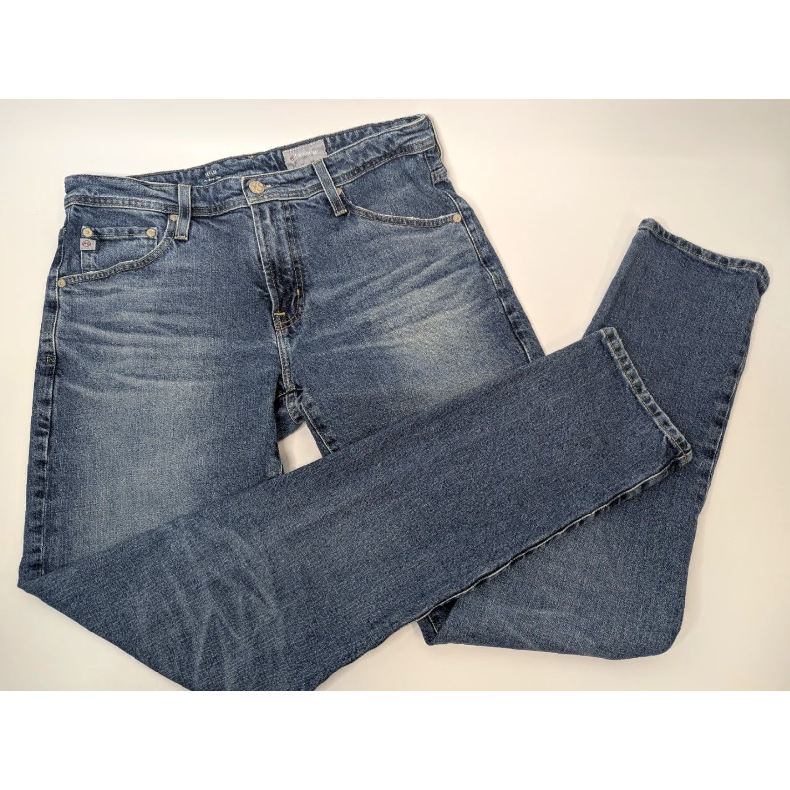 Vintage AG Adriano Goldschmied Jeans Mens 32x33 The Tellis Modern Slim Denim 360 Stretch Size US 32 / EU 48 - 2 Thumbnail