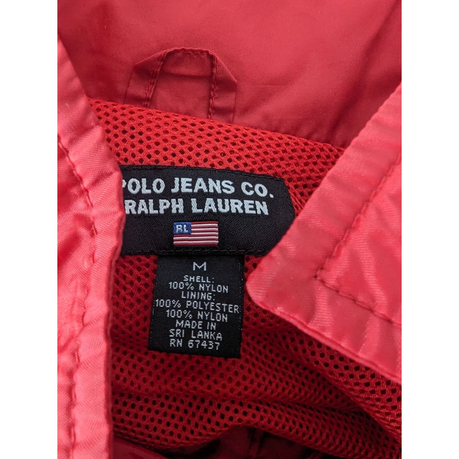 Polo Ralph Lauren VINTAGE Polo Ralph Lauren Jacket Mens M Red Black Windbreaker Coat - Polo Ralph Lauren Golf - 90s Sports Modern Mens Windbreaker Size US M / EU 48-50 / 2 - 4 Thumbnail