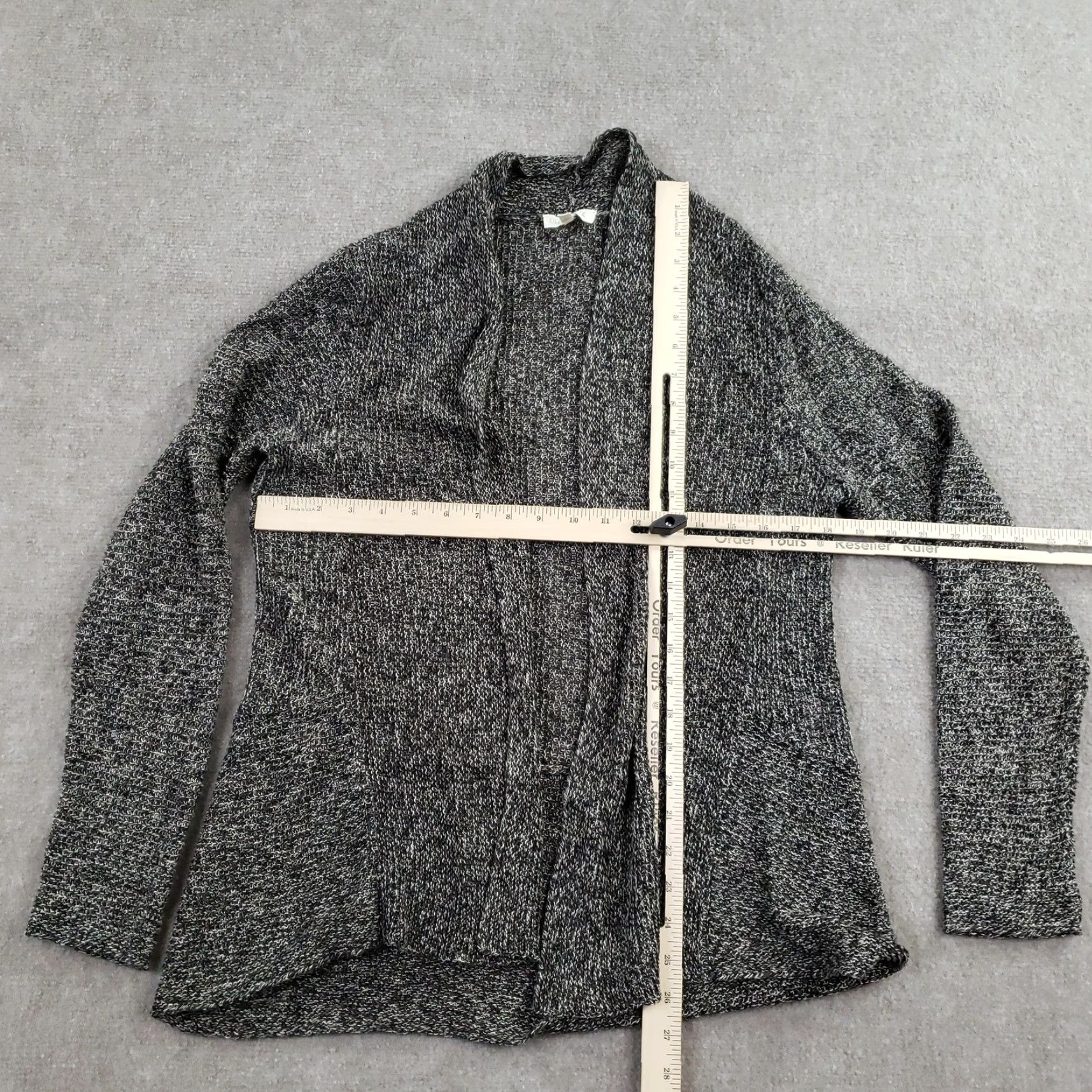 Eileen Fisher Eileen Fisher Cardigan Women Small Gray Linen Open Front Lightweight Knit Pockets Womens Size S / US 4 / IT 40 - 2 Thumbnail